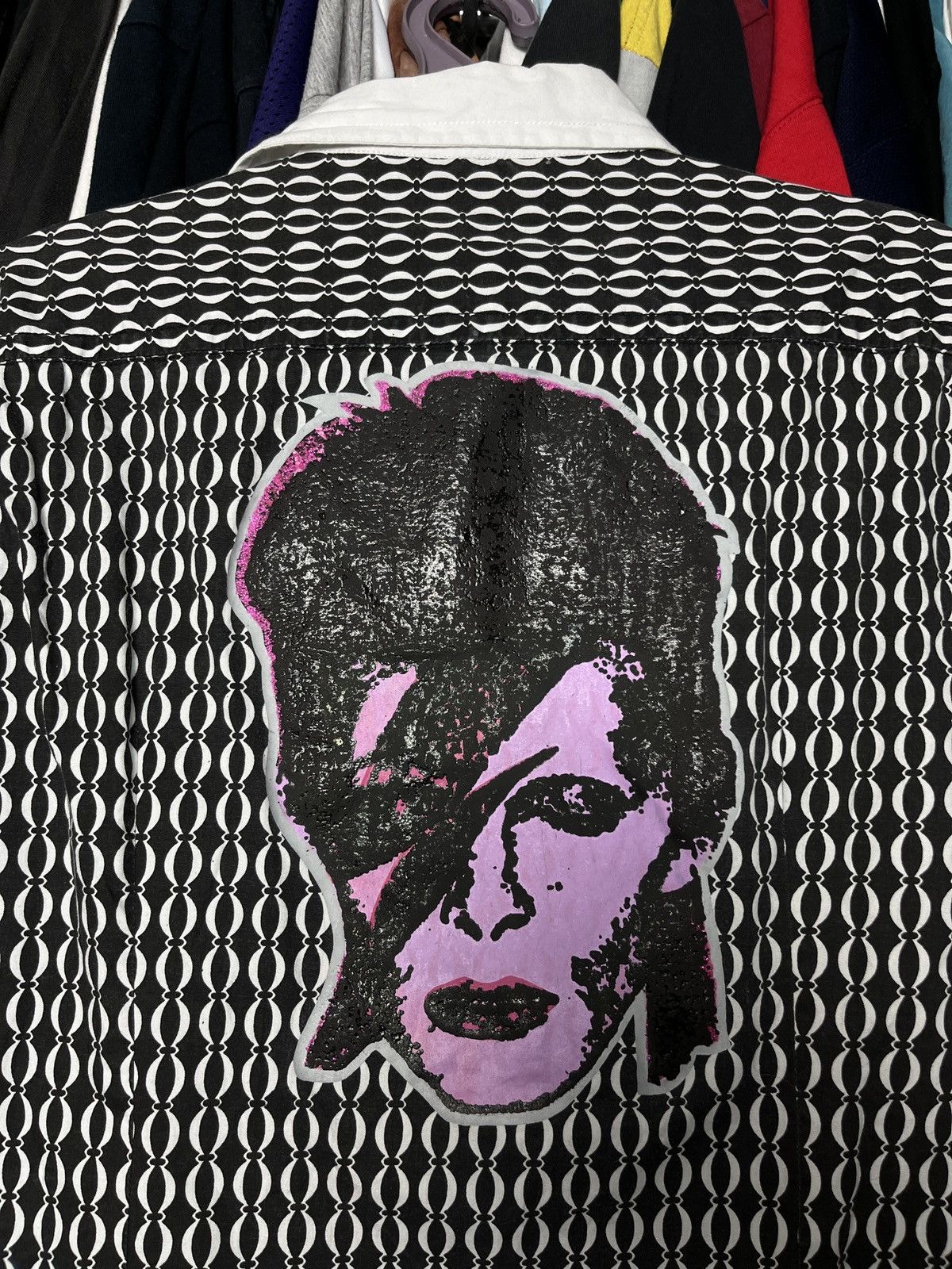 Vintage DAVID BOWIE BEADS HANDMADE ARCHIVE OVERPRINTED SHIRT - 1337 Size US L / EU 52-54 / 3 - 3 Thumbnail