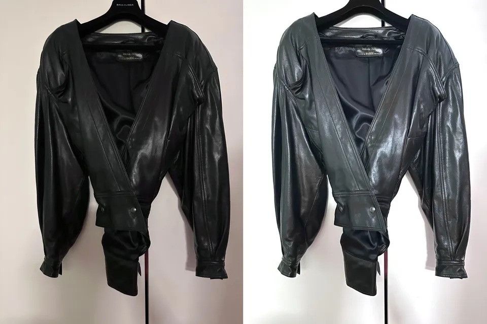 Claude Montana CLAUDE MONTANA POUR IDEAL CUIR Iconic Leather Coat Skirt Set Size M / US 6-8 / IT 42-44 - 22 Thumbnail