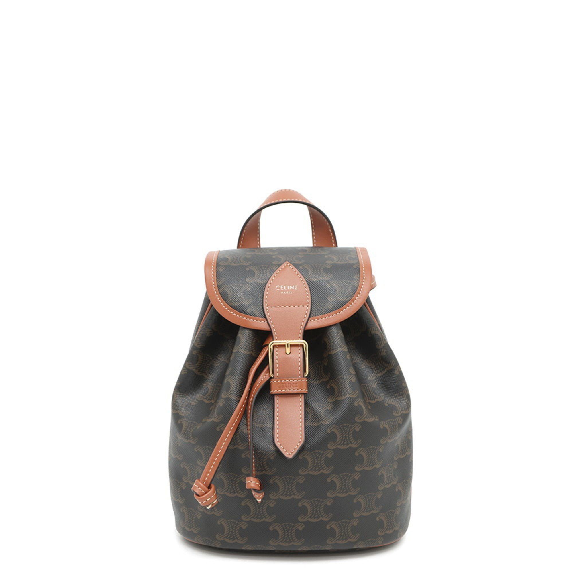 celine mini backpack folco triomphe canvas and calf skin  Resale Concierge 197662cas.04lu Backpack Bag Celine Mini Backpack