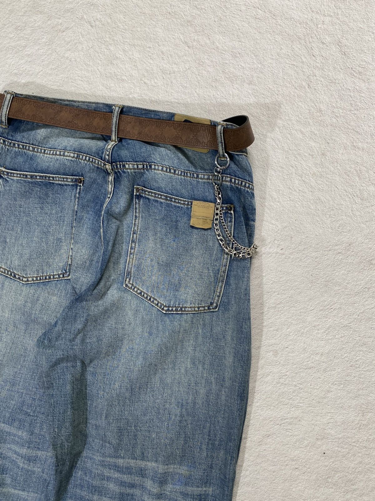 Madness SICK💸Madness Distressed Baggy Denim jeans Size US 35 - 4 Thumbnail