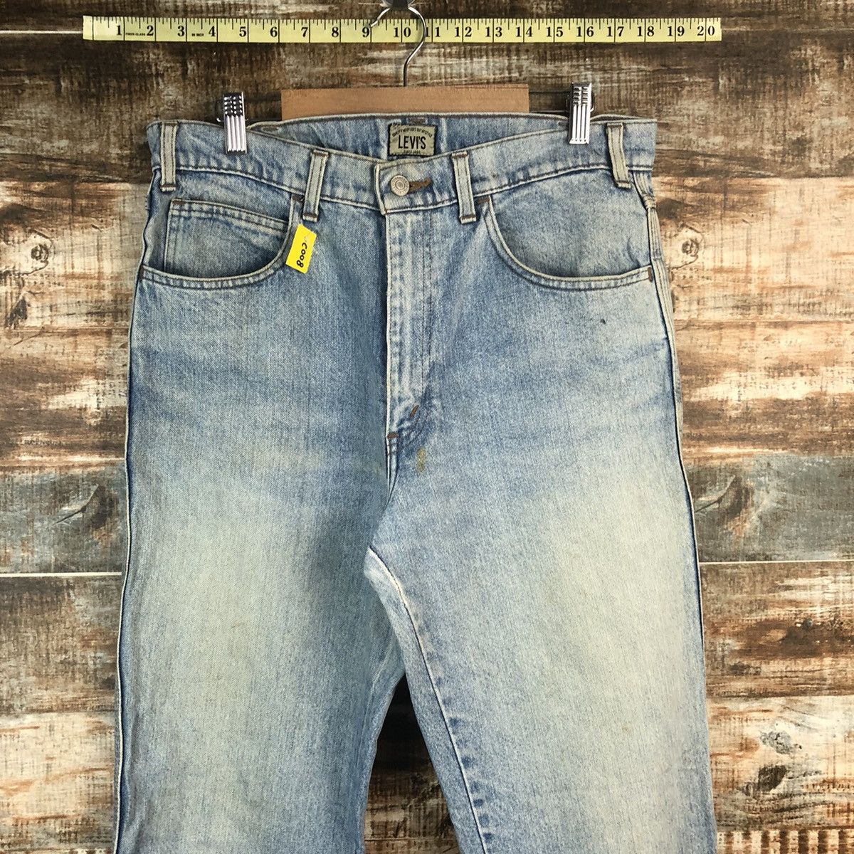 Levi's DLL Levis 636 Vintage faded Blue Denim Pants #C008 Size US 33 - 4 Thumbnail