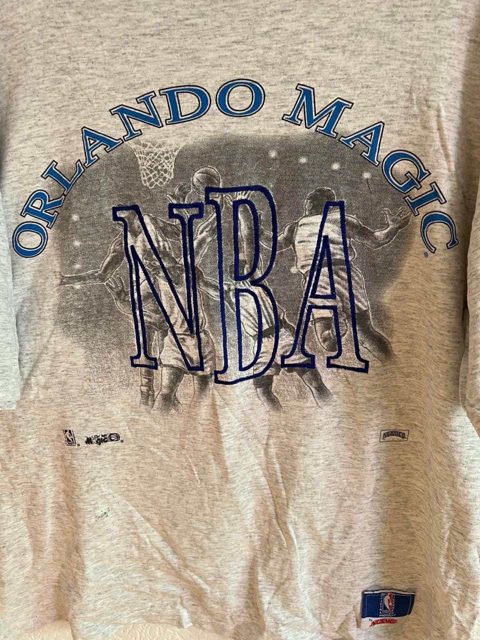 NBA × Nutmeg Vintage 90s Nutmeg Orlando Magic NBA Players Print T Shirt Size US L / EU 52-54 / 3 - 2 Thumbnail