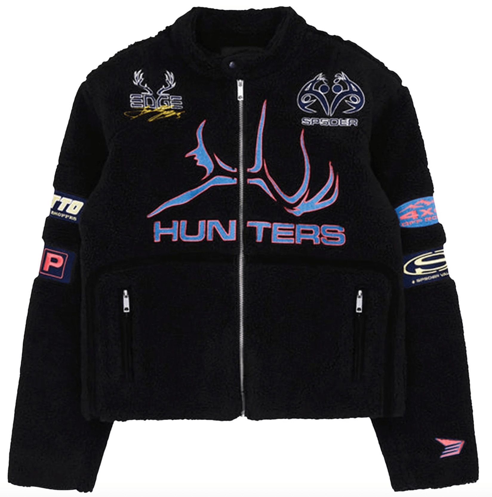 Spider Worldwide Spider Sherpa Hunter Moto Jacket Black | Grailed
