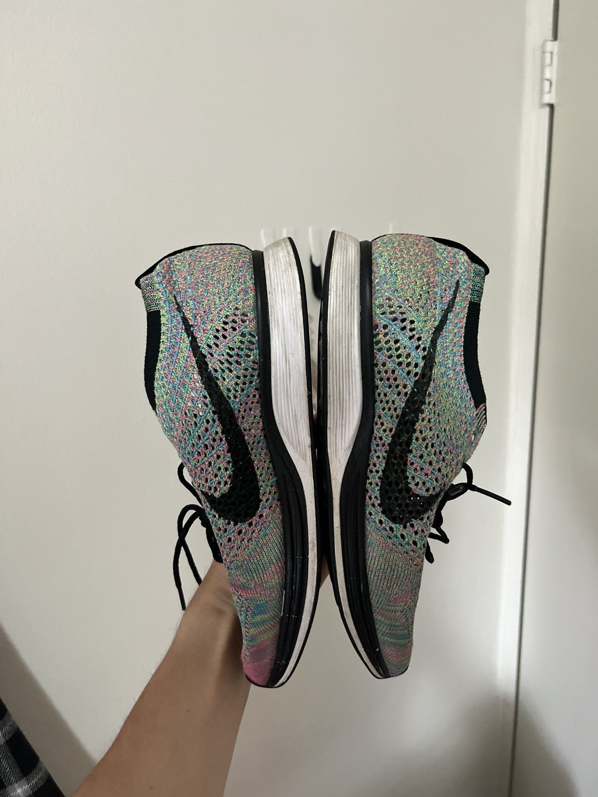 Nike Nike Flyknit Racer 'Multi-Color 2.0' 2017 Size US 7 / EU 40 - 4 Thumbnail