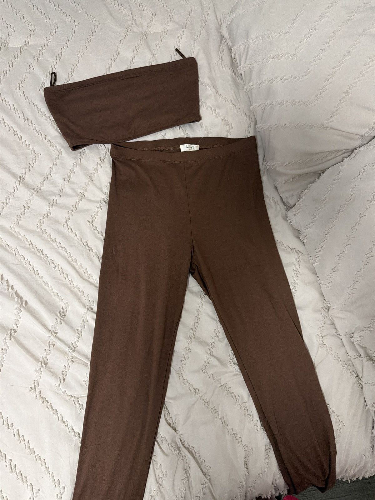 Other Brown Two-Piece Set Leggings & Tube Top Size M / US 6-8 / IT 42-44 - 1 Preview