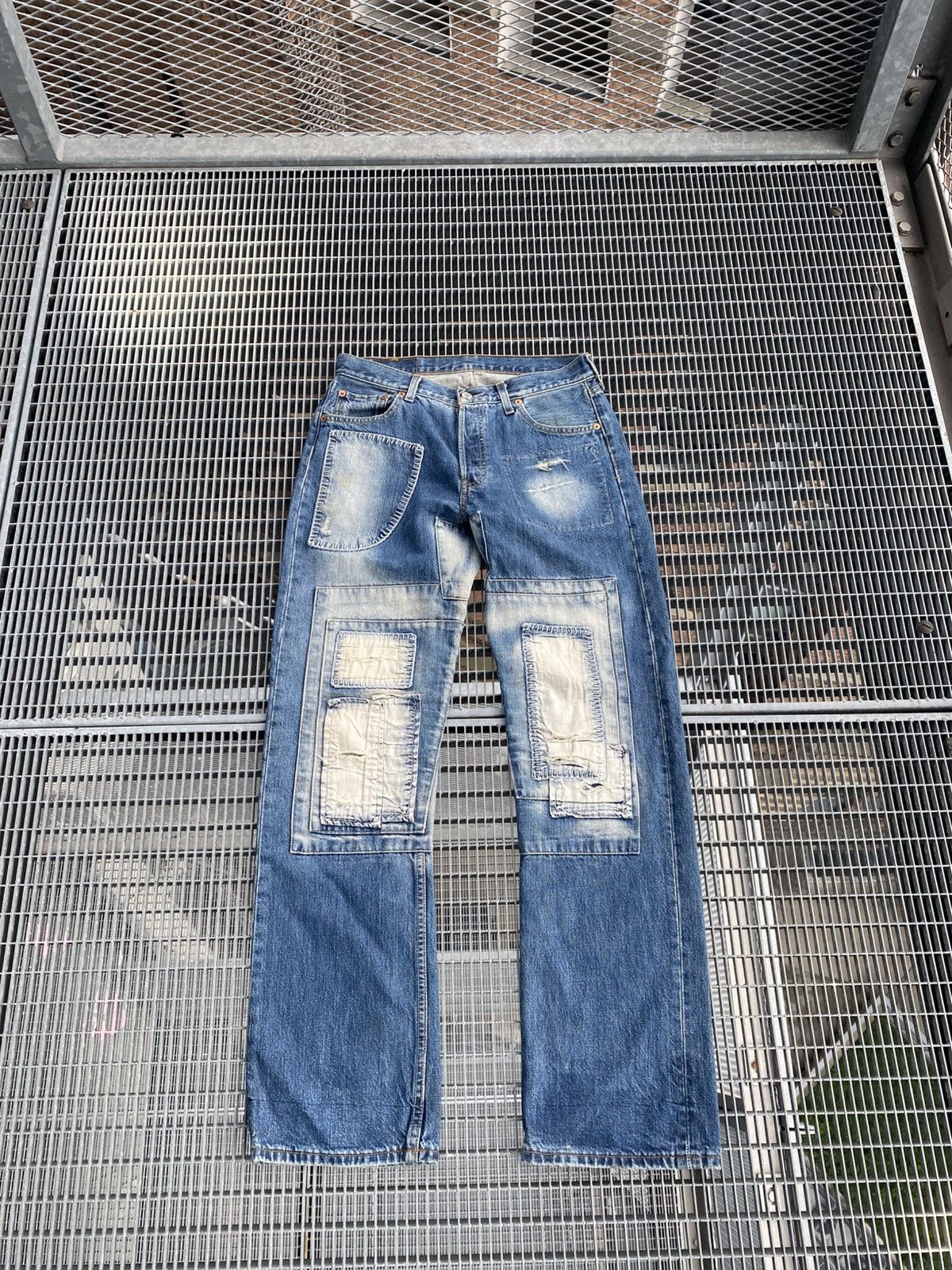 Levi's Levi’s 501 Vintage Patchwork Streetwear Jeans Size US 30 / EU 46 - 1 Thumbnail
