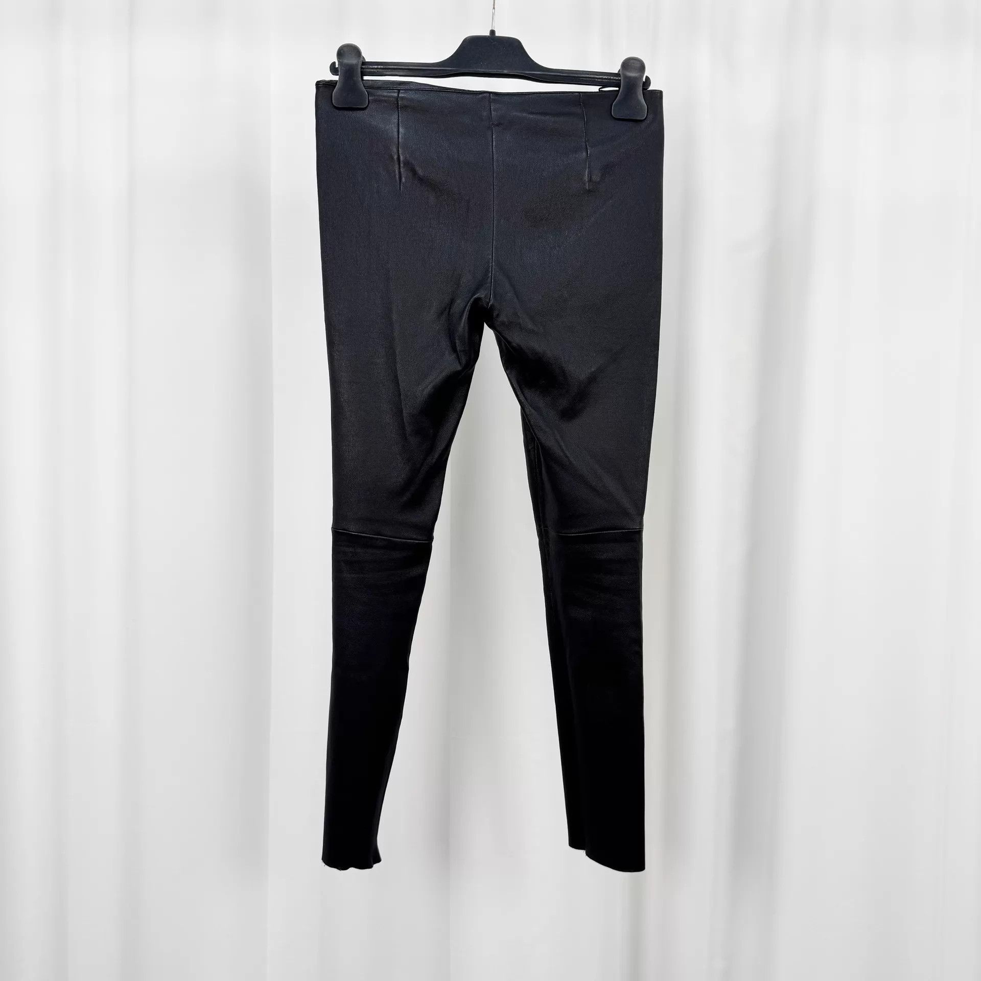 Miu Miu MIU MIU Black Leather Trousers 38 98 New KL11407 Size 26" / US 2 / IT 38 - 2 Thumbnail