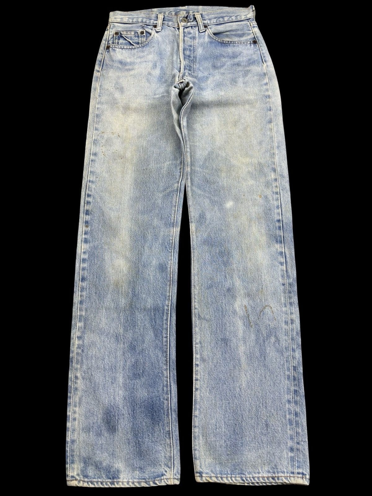 Levi's Vintage 80s Levis 501 Button #6 Selvedge USA Denim F791 Size US 28 / EU 44 - 1 Thumbnail