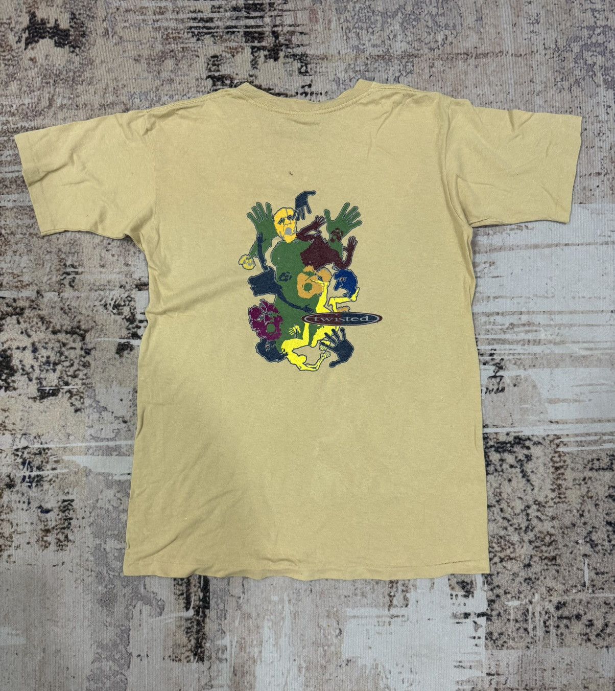Vintage TWISTED - vintage retrowear skateboard single stitch tee Size US M / EU 48-50 / 2 - 2 Thumbnail