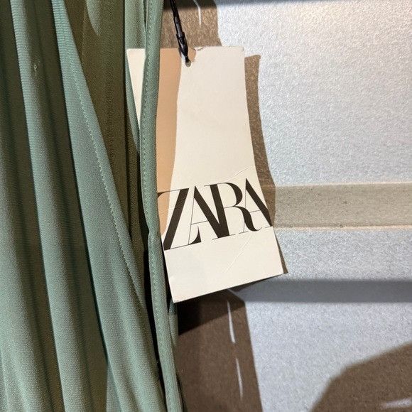 Zara NWT Zara Olive Green Maxi Dress Small S Size S / US 4 / IT 40 - 8 Thumbnail
