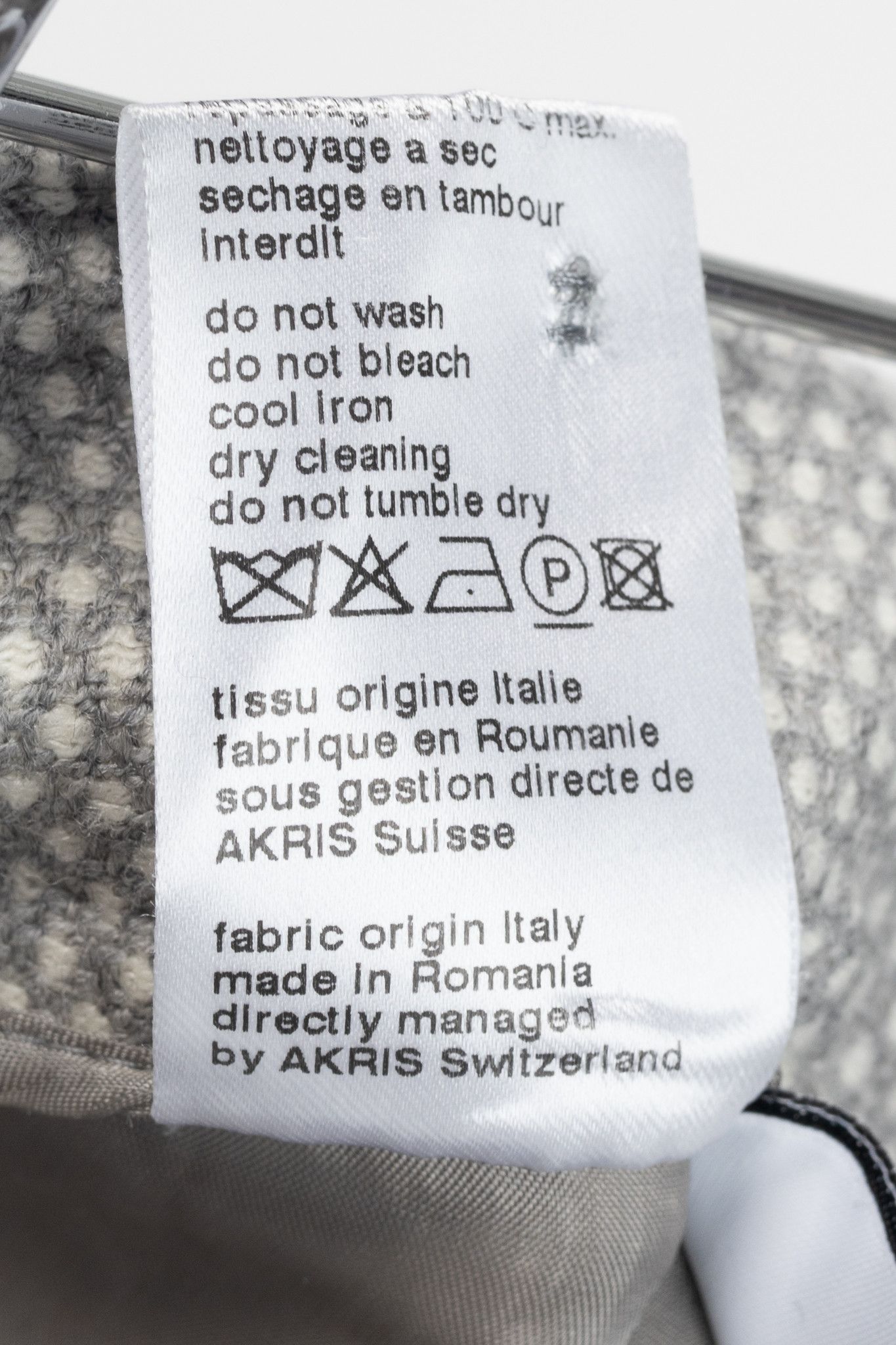 Akris Akris Punto Grey Polka-Dot Wool-Flannel Slim Trousers Size 34" / US 12 / IT 48 - 10 Thumbnail