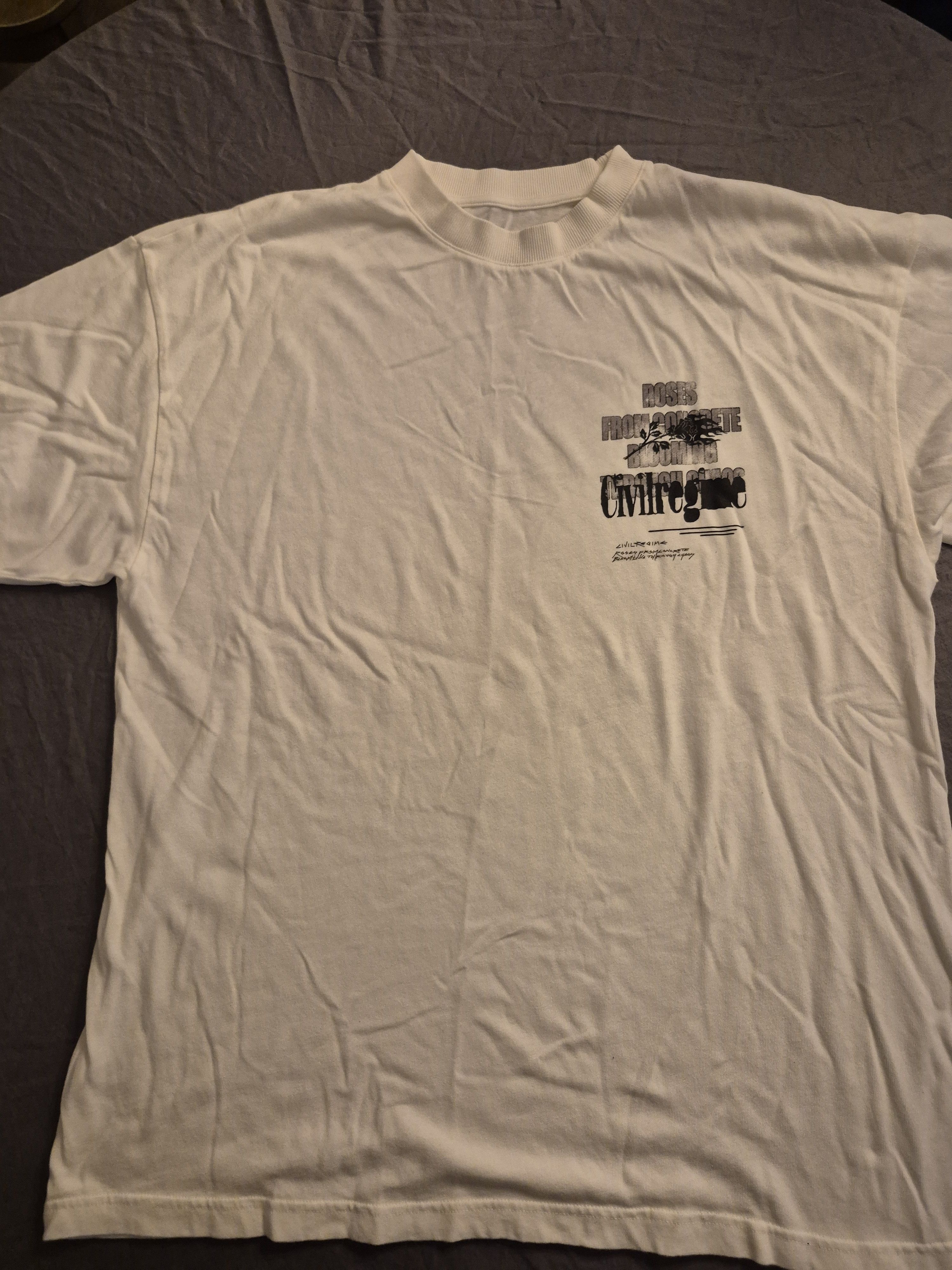 Civil Regime Civil Regime White Tee Shirt Size Large Size US L / EU 52-54 / 3 - 1 Thumbnail