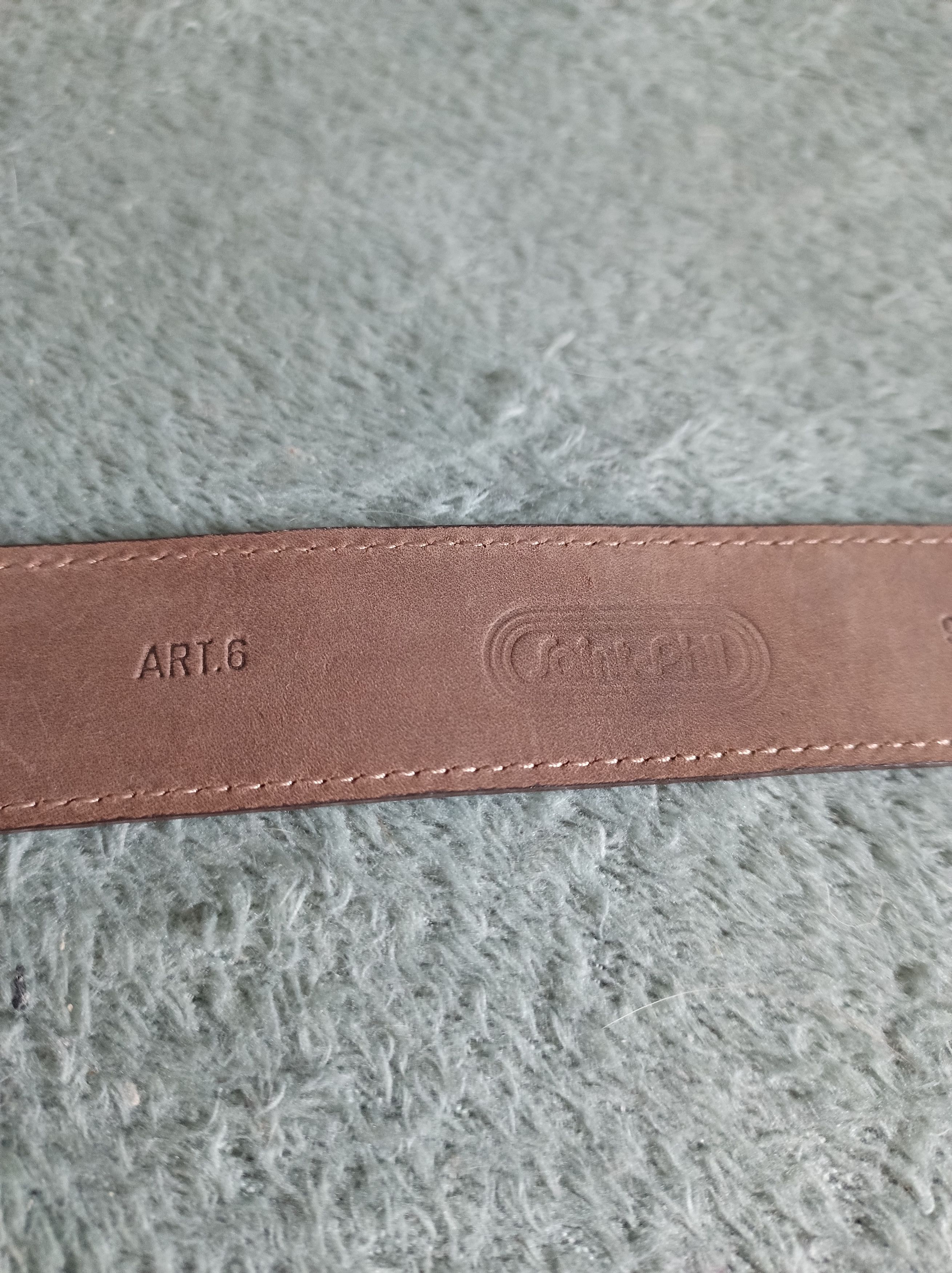 Designer Saint Phil Zurich Genuine Crocodile Leather Swiss Belt 90/36 Size 36 - 7 Thumbnail