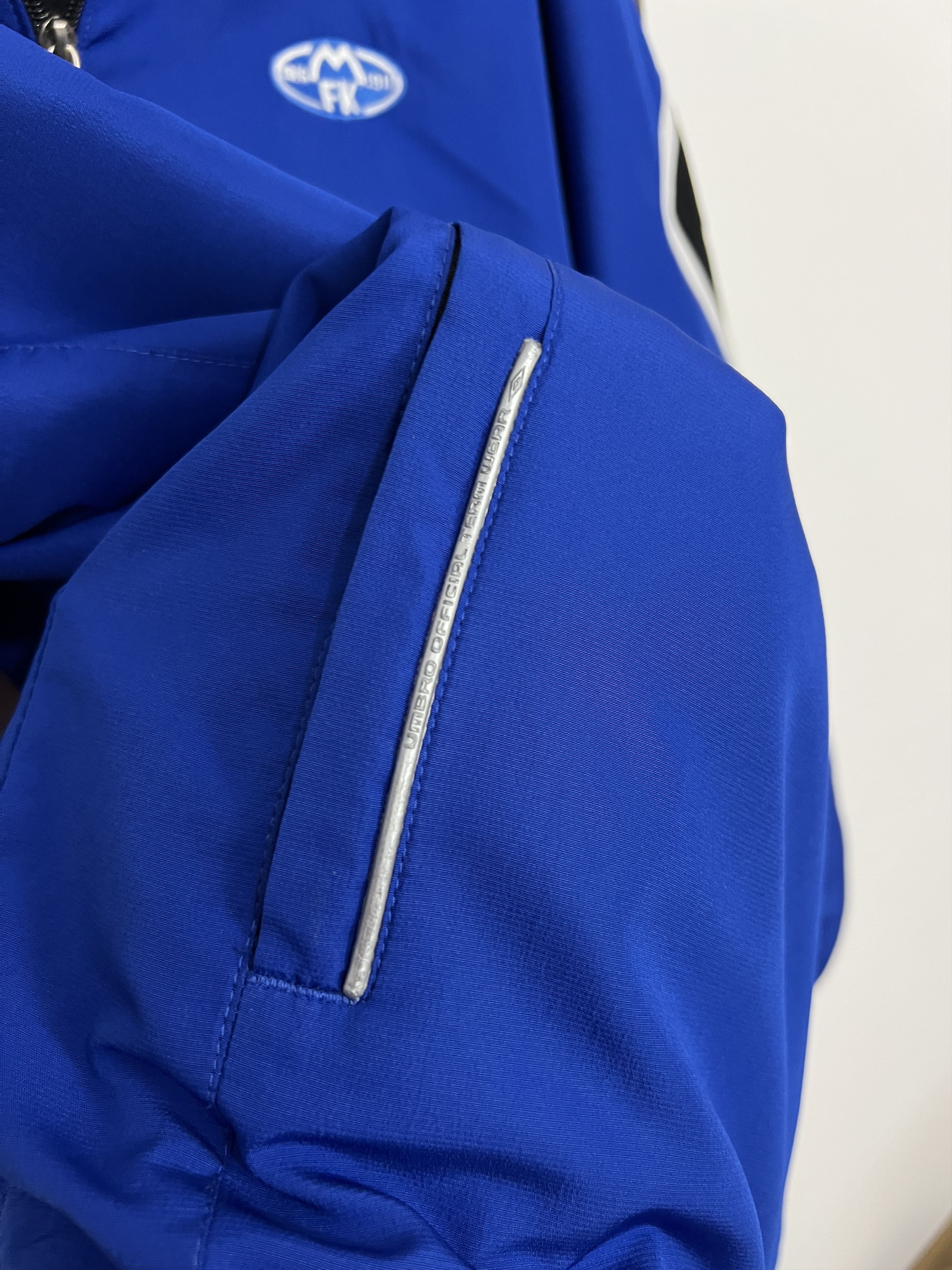 Umbro Vintage Molde Football Train Jacket Blue Track Top Soccer Size US M / EU 48-50 / 2 - 4 Thumbnail