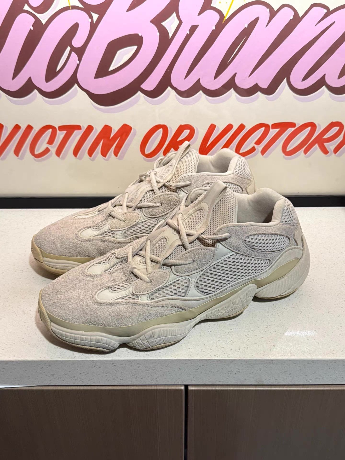 adidas gazelle silver green womens ADIDAS Yeezy 500 sneakers, Size US 6, UK 5.5. – AceConsign.com main image 0