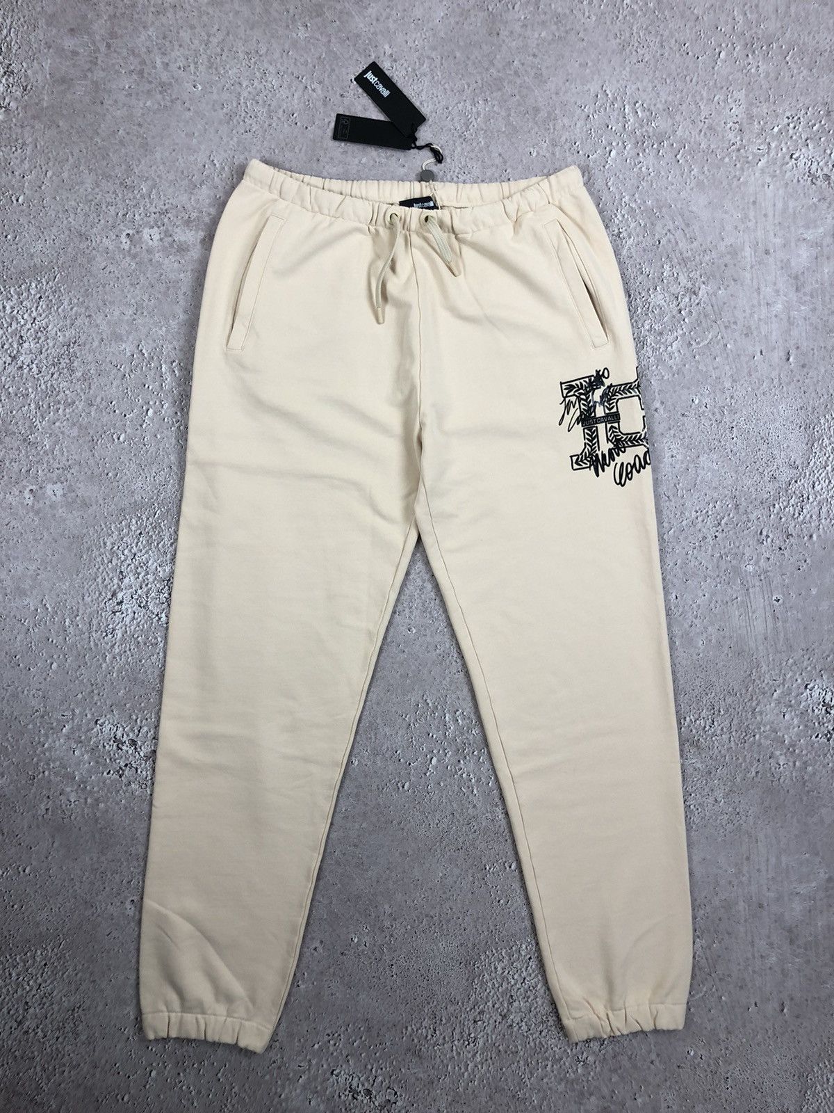 image of Just Cavalli New Casual Beige Sweatpants Regular Fit, Men's (Size 34)