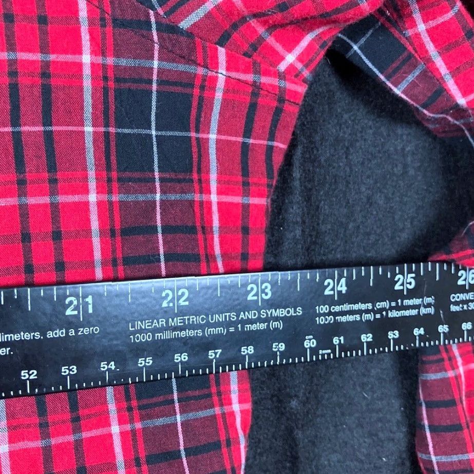 Wrangler Wrangler Shirt Red Black Plaid Pearl Snap Long Sleeve Western Medium Mens Shirt Size US M / EU 48-50 / 2 - 7 Thumbnail