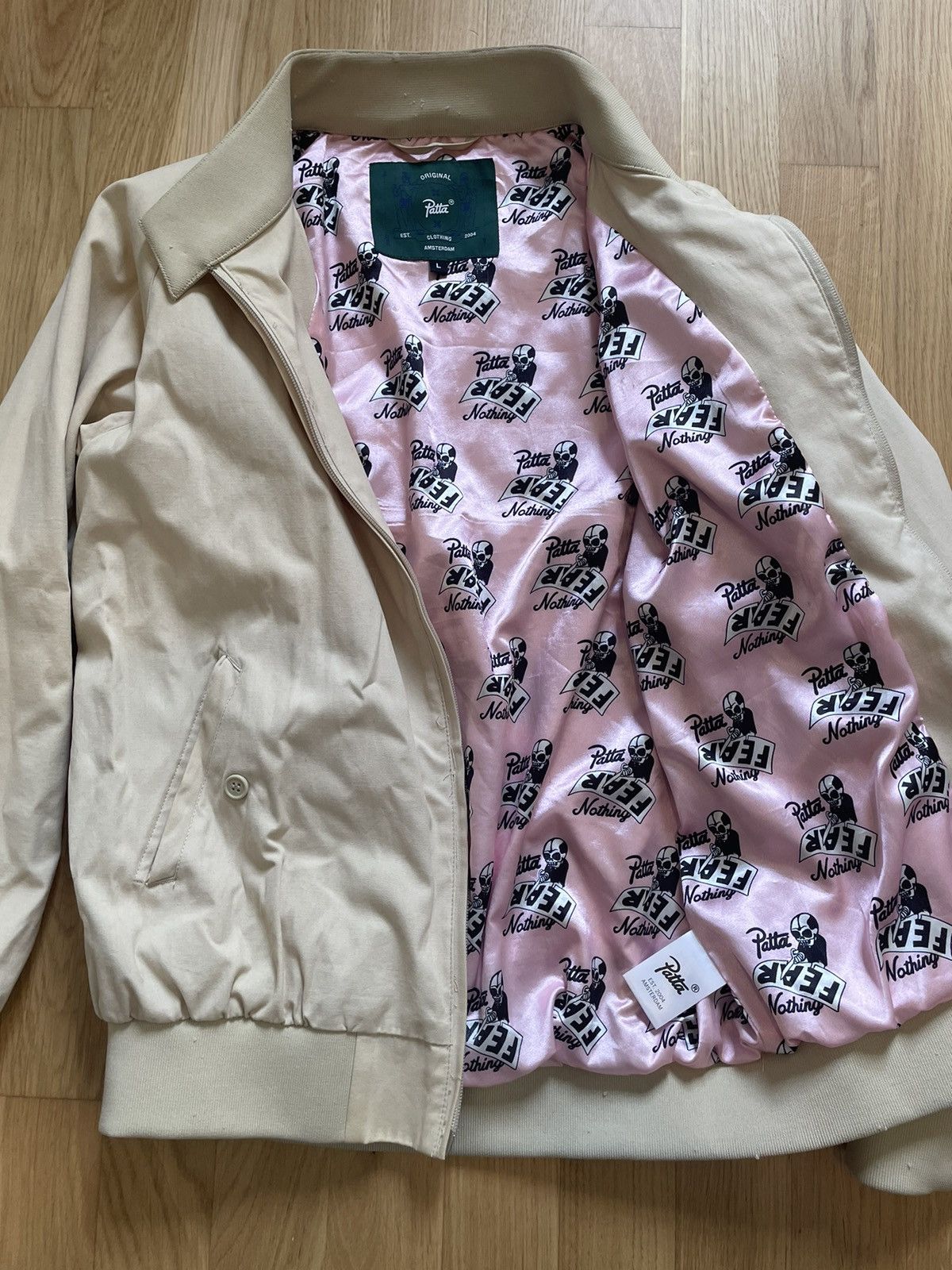 Patta Rare Patta lightweight twill jacket with pink inner Size US L / EU 52-54 / 3 - 5 Thumbnail
