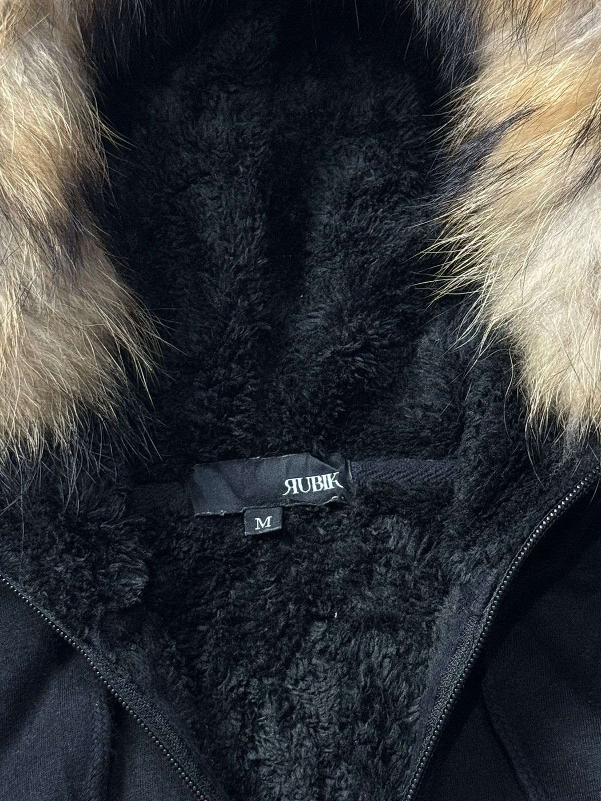 If Six Was Nine × Japanese Brand × Le Grande Bleu (L.G.B.) Furhoodie black sherpa japanese rubik Style Ifsix Lgb Size US M / EU 48-50 / 2 - 7 Thumbnail