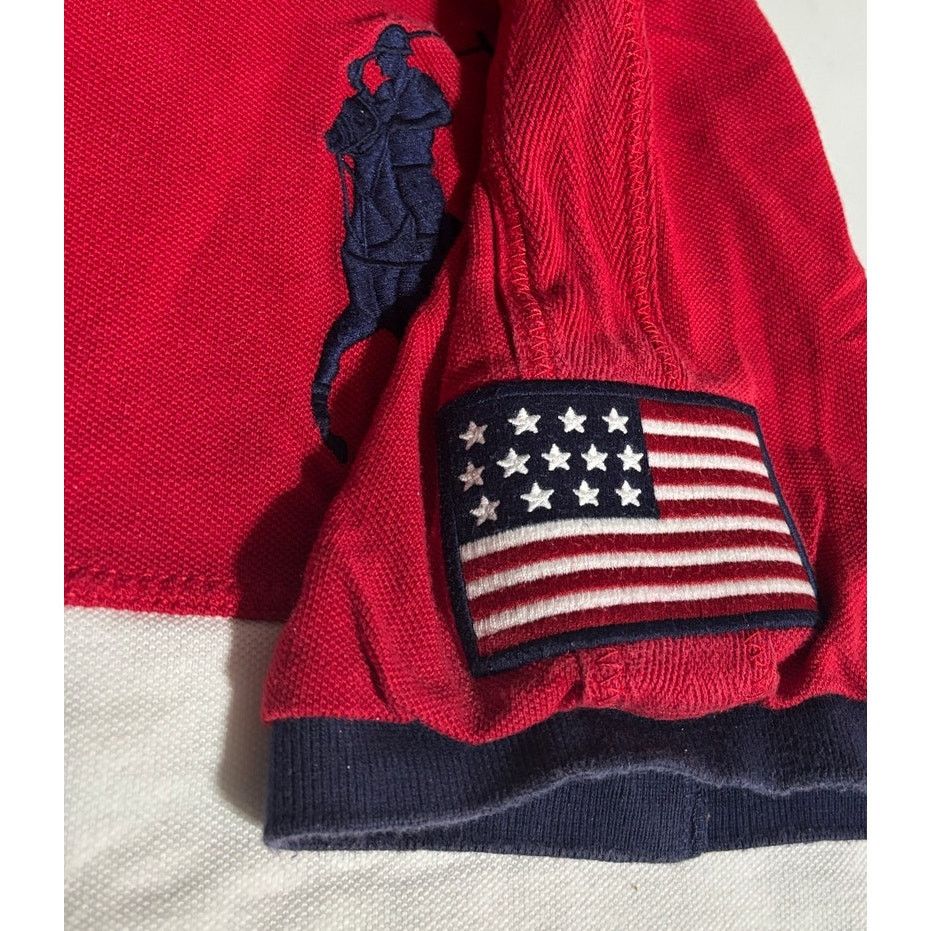 Polo Ralph Lauren Boy's XL 18/20 | POLO Ralph Lauren Pony USA Polo Rugby Shirt Size US XL / EU 56 / 4 - 7 Thumbnail