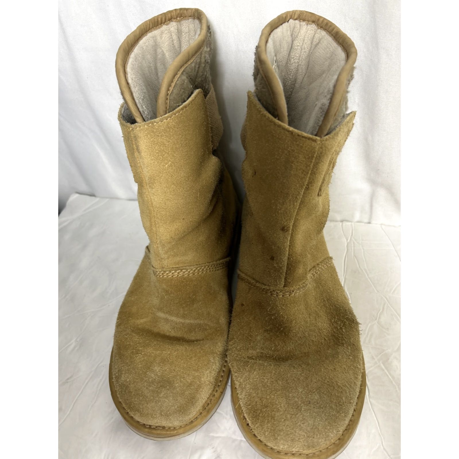 SOREL Sorel The Campus Newbie Brown Curry Suede Slip On Boot Women's Sz 7 Brown Suede Bootie Slip On UKNL2068-373 Size US 7 / IT 37 - 6 Thumbnail