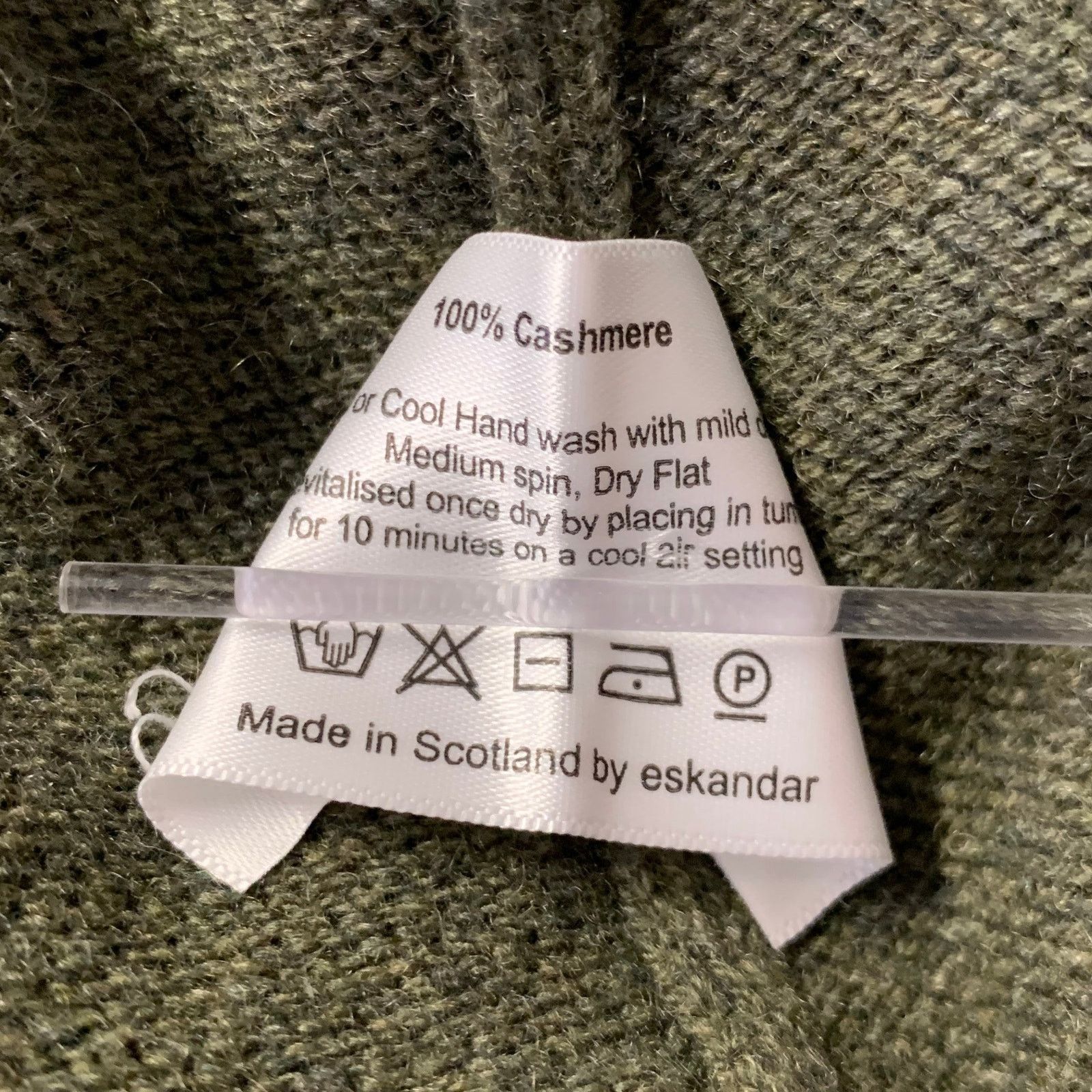 eskandar ESKANDAR Green Olive Cashmere Oversized Turtleneck Sweater Size ONE SIZE - 6 Thumbnail