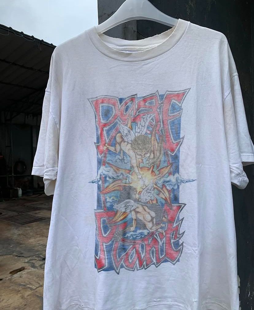 Band Tees Vintage Jimmy Page Robert Plant Size US XL / EU 56 / 4 - 1 Thumbnail