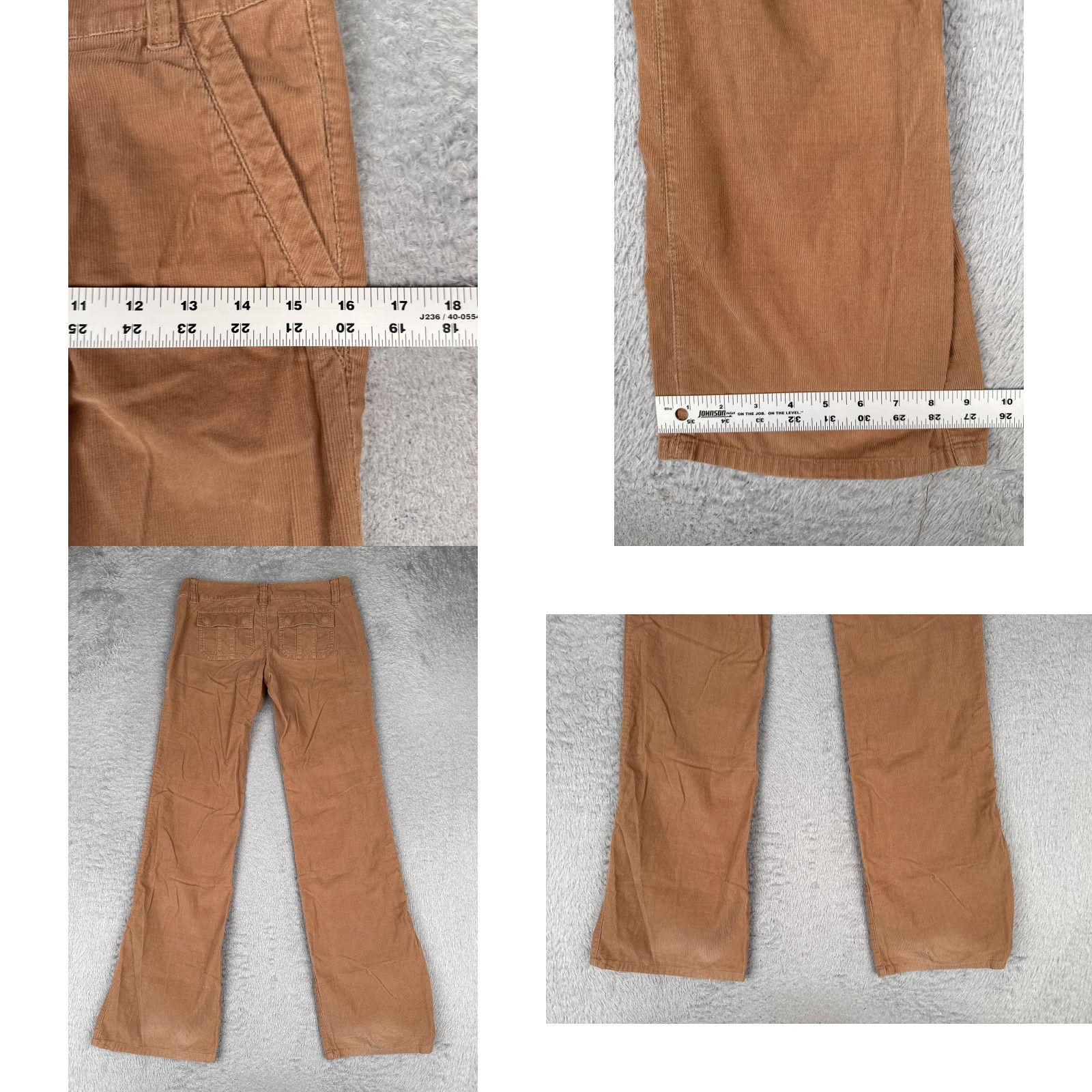 Vintage Rubbish Khakis Jeans Juniors 0 Brown Mid Rise Corduroy 27x31 Pockets Casual Vintage: No Heritage 90s Girls Girls? Size 25" / US 0 / IT 36 - 9 Thumbnail