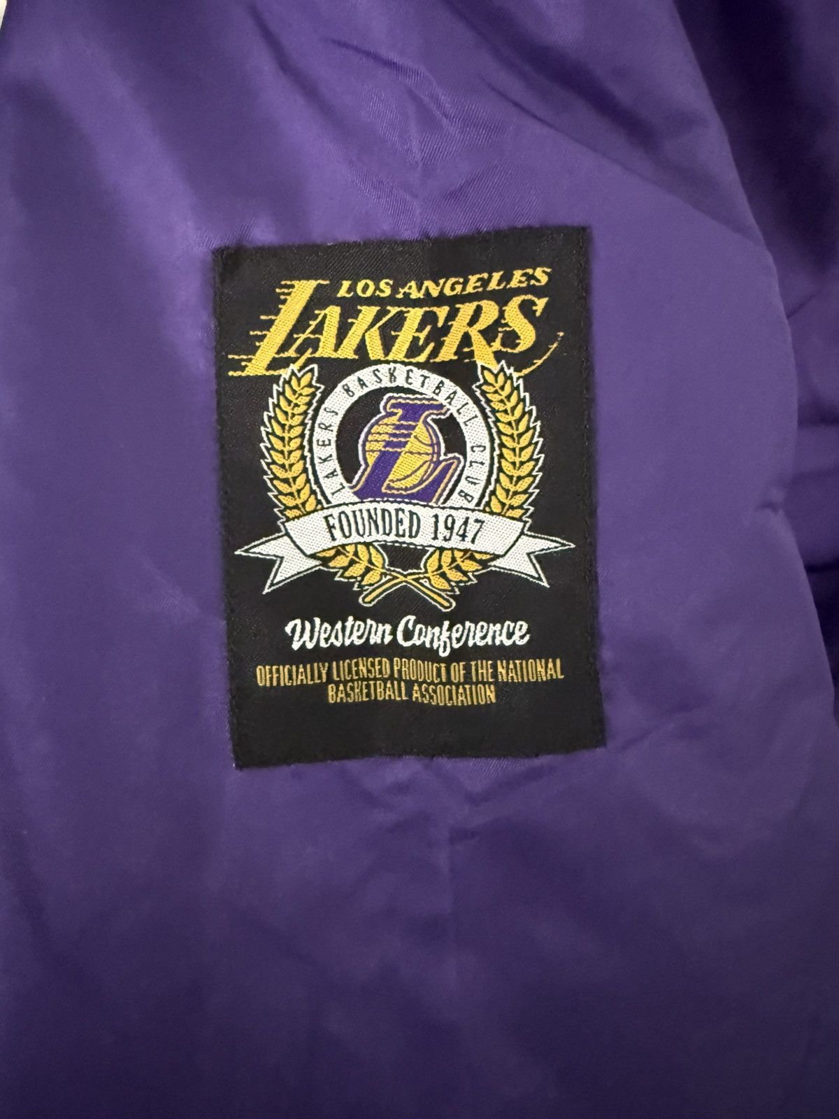 NBA Los Ángeles Lakers Purple and Gold Jacket Size US M / EU 48-50 / 2 - 3 Thumbnail