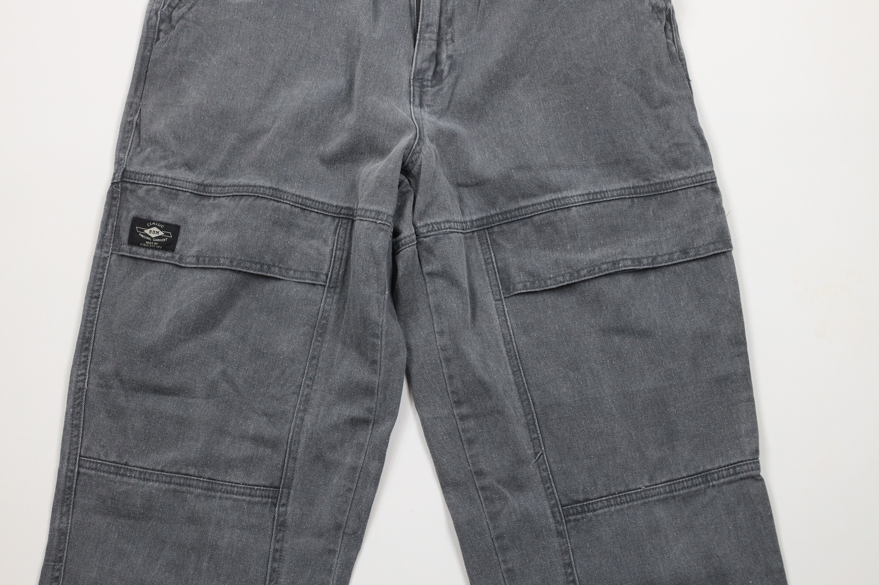 Vintage Vintage 90s Streetwear Stonewash Pocket Cargo Pants Gray Size US 28 / EU 44 - 3 Thumbnail