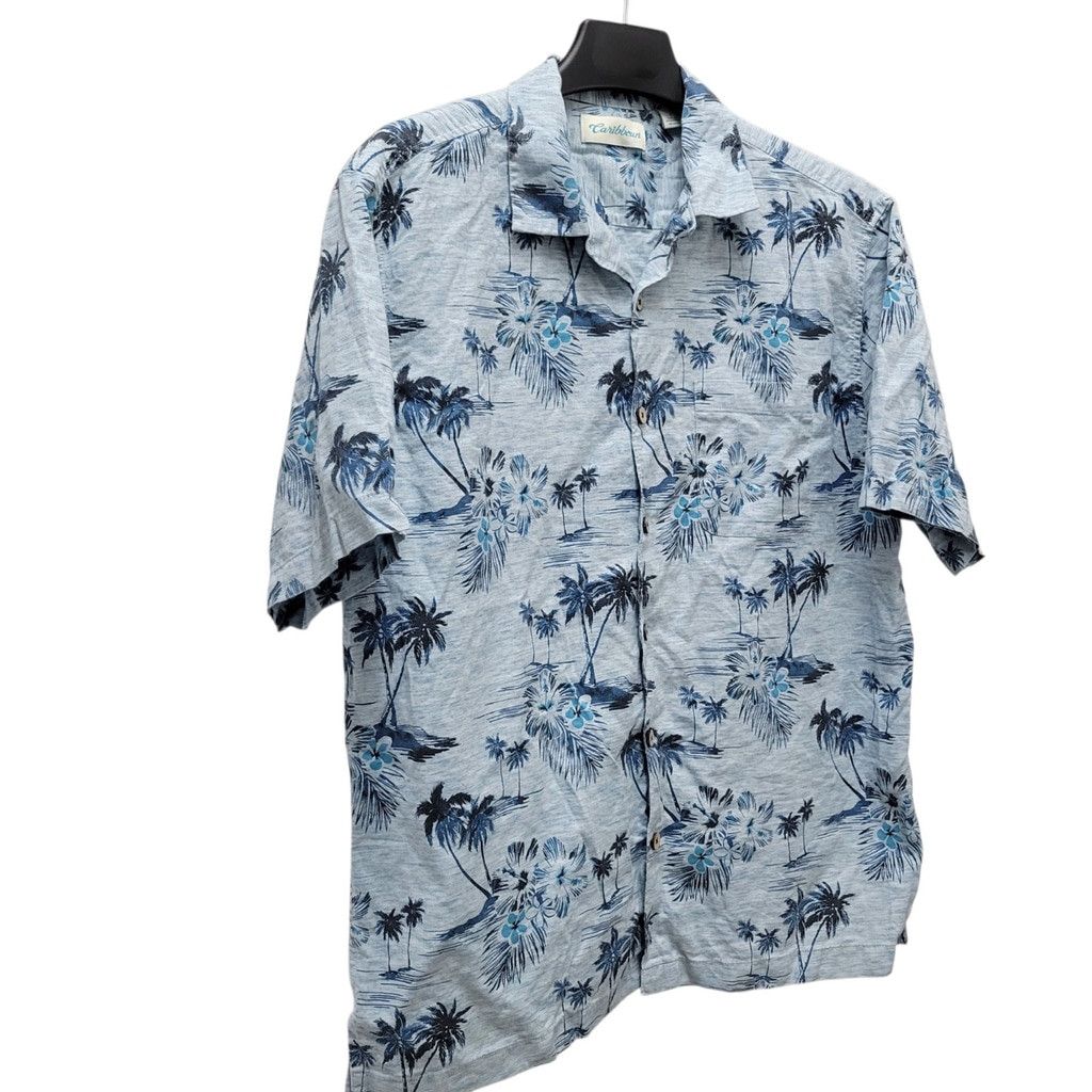 Caribbean Caribbean Men's Floral Tropical Short-Sleeves Size US L / EU 52-54 / 3 - 3 Thumbnail