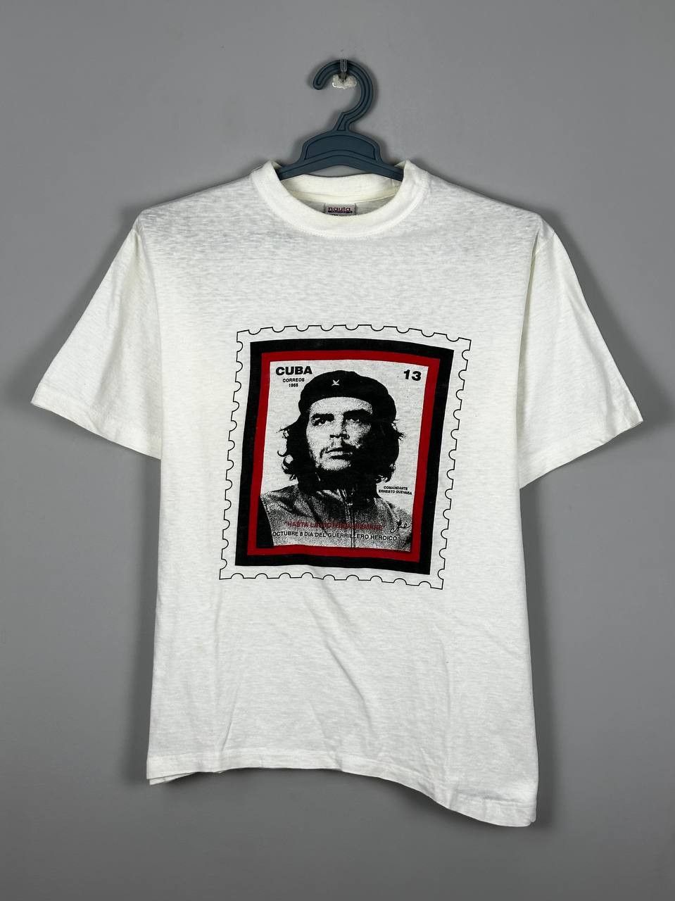 Vintage Vintage Che Guevara Postmark White Tee Size US M / EU 48-50 / 2 - 1 Thumbnail