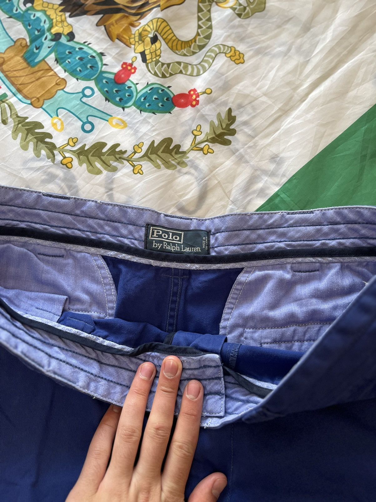Vintage Polo by Ralph Lauren baggy shorts ✅ Size US 38 / EU 54 - 5 Thumbnail