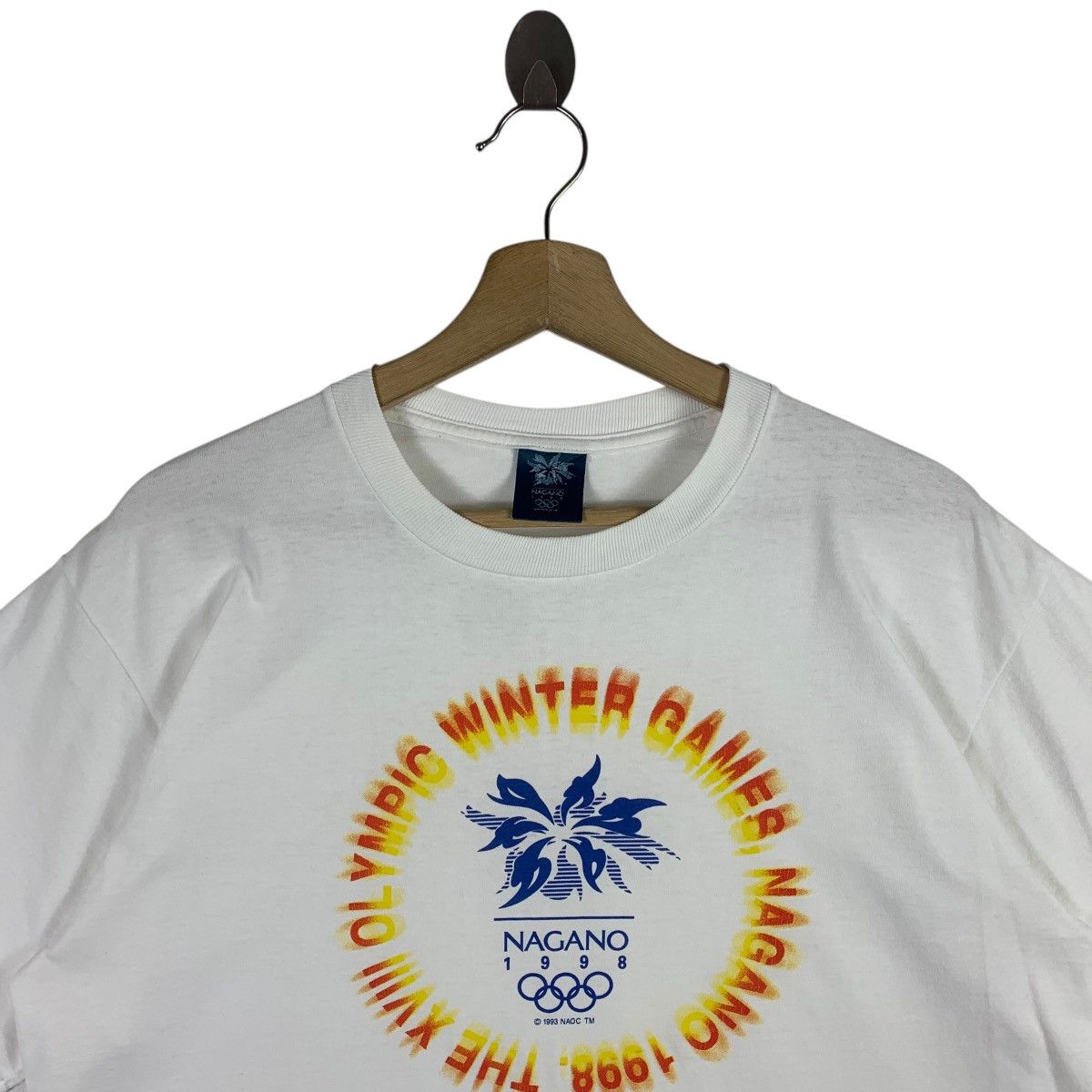 USA Olympics × Vintage Vintage OLYMPICS winter games nagano printed logo tee Size US L / EU 52-54 / 3 - 2 Thumbnail