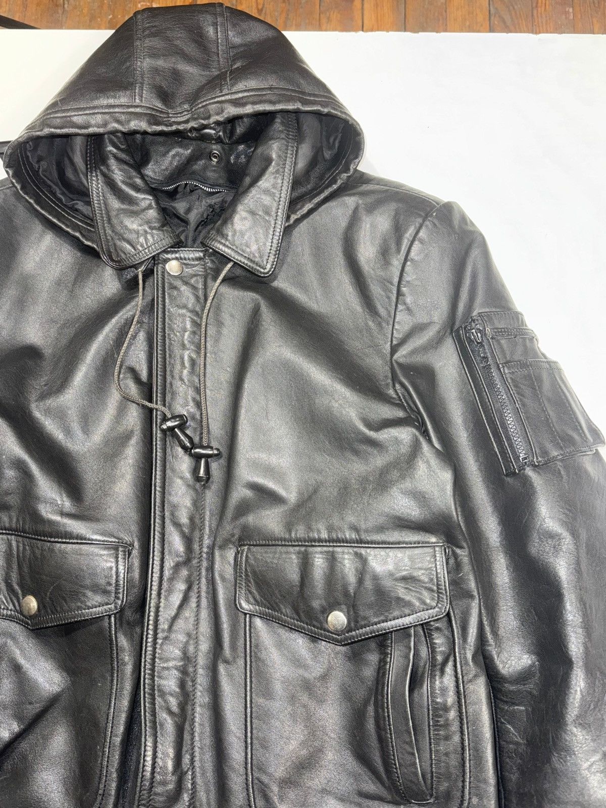 Japanese Brand × Vintage Aviator leather jacket vintage like avirex bomber Size US L / EU 52-54 / 3 - 2 Thumbnail