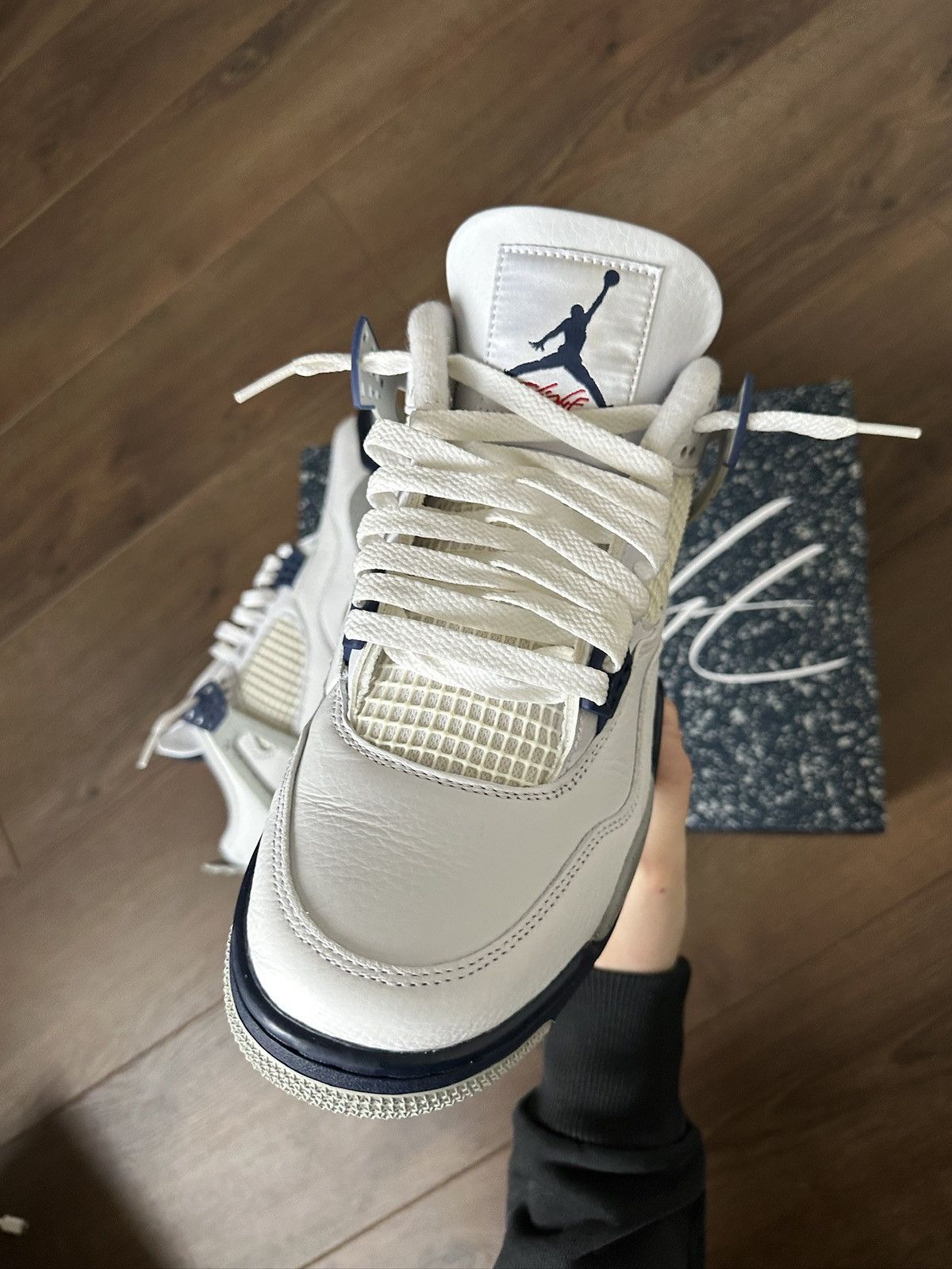Jordan Brand Jordan 4 Midnight Navy Size US 9.5 / EU 42-43 - 6 Thumbnail