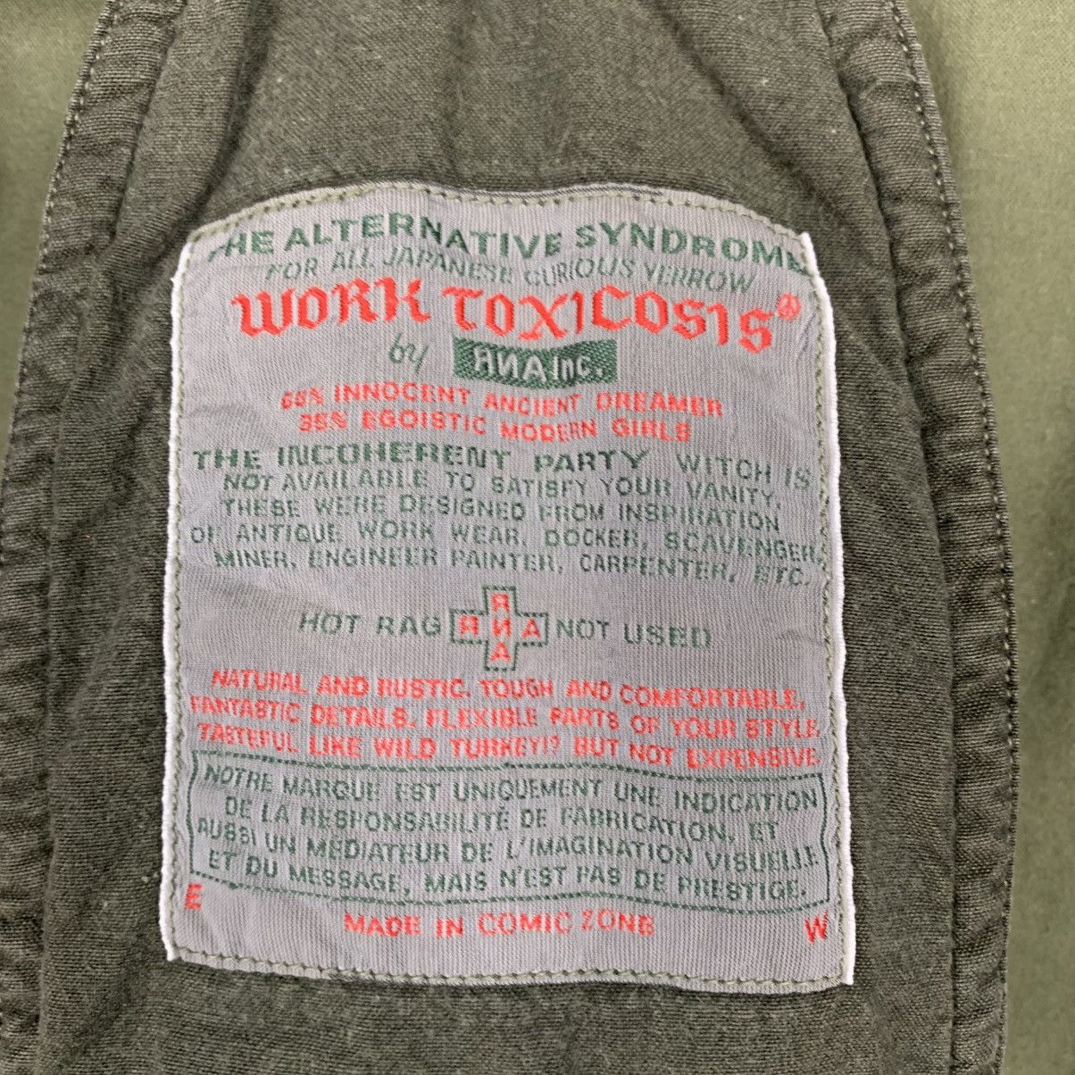 Japanese Brand Work Toxicosis By RNA Military Jacket Size US M / EU 48-50 / 2 - 17 Thumbnail