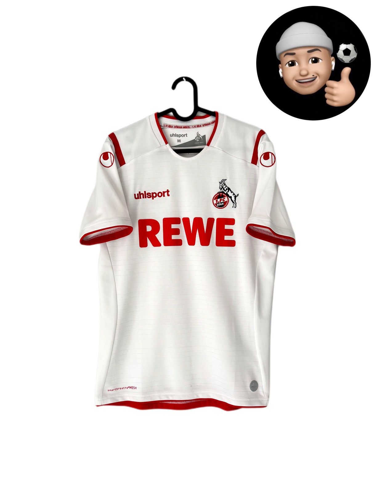 Vintage 2019 2020 Köln Koln Germany Uhlsport Home Kit Soccer Jersey Size US M / EU 48-50 / 2 - 1 Thumbnail