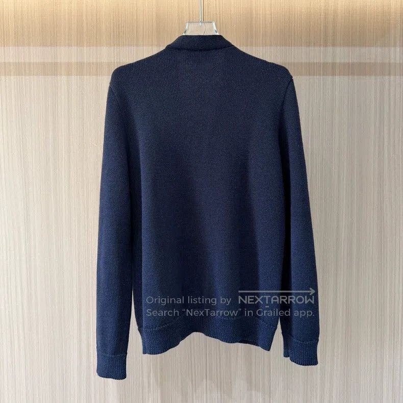 Gucci Gucci Anchor embroidered wool knitted cardigan jacket Size M / US 6-8 / IT 42-44 - 2 Thumbnail