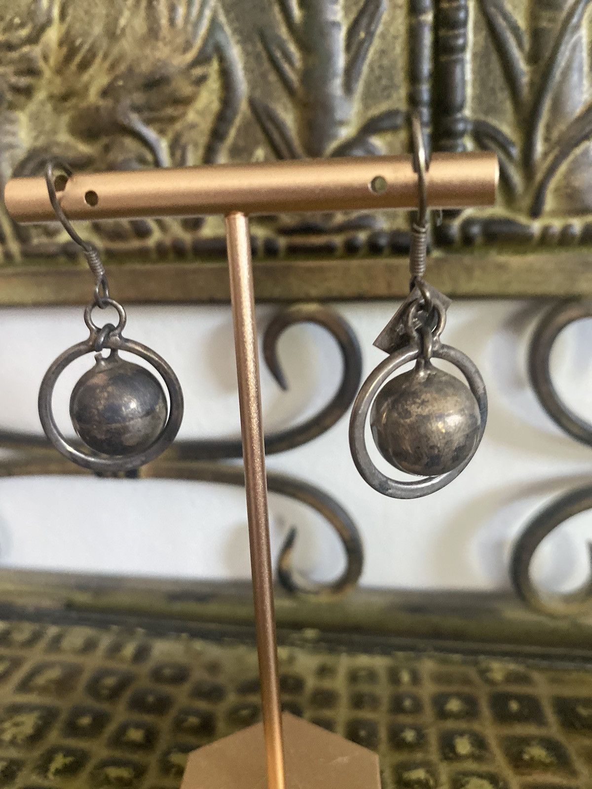 Vintage VINTAGE STERLING SILVER MEXICO DANGLE BALL HOOK EARRINGS Size ONE SIZE - 10 Thumbnail