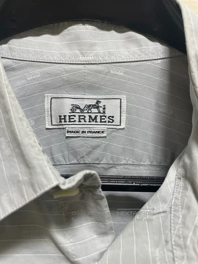 Hermes Hermes size 41 Cotton long-sleeve shirt Size US L / EU 52-54 / 3 - 3 Thumbnail