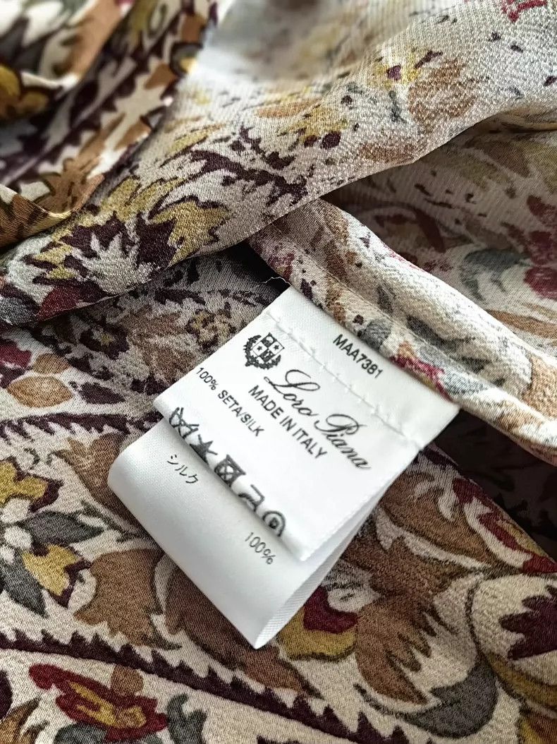 Loro Piana LORO PIANA A women's silk coat, Size L / US 10 / IT 46 - 9 Thumbnail