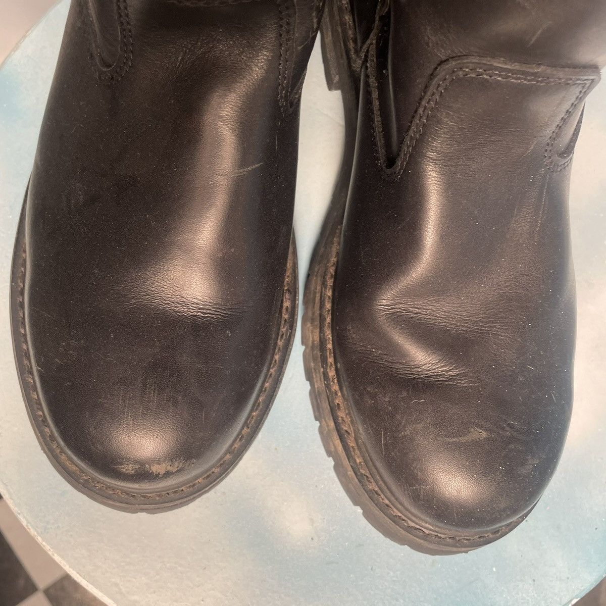SKECHERS 90s/Y2K Leather Pull-On Boot Size US 12 / EU 45 - 5 Thumbnail