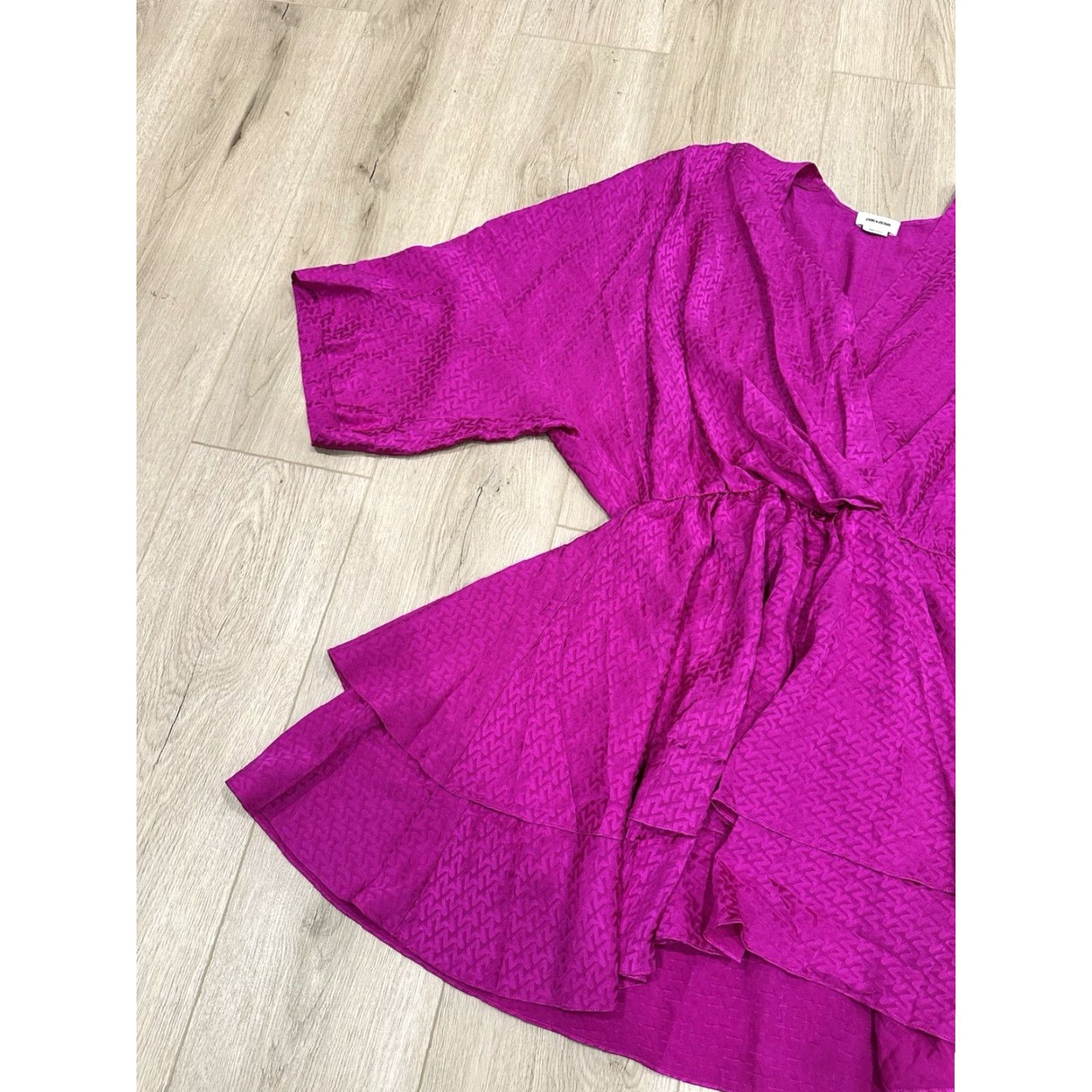 Zadig & Voltaire Zadig & Voltaire Hailey Jac ZV Silk Dress XS Pink Dress A-Line Knee Length Long Sleeve V-Neck Women Mens? Wait. Size XS / US 0-2 / IT 36-38 - 4 Thumbnail