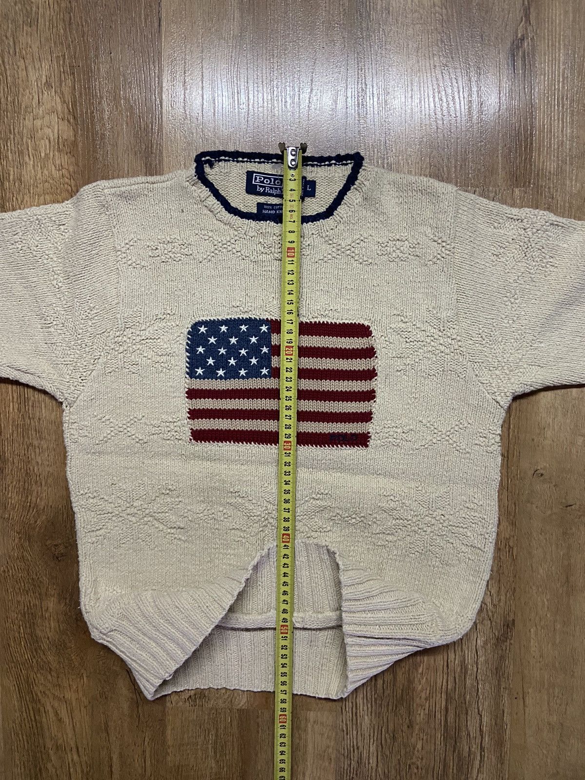 Polo Ralph Lauren × Ralph Lauren RALPH LAUREN KNITTED USA LOGO SWEATER JUMPER Size L / US 10 / IT 46 - 9 Thumbnail