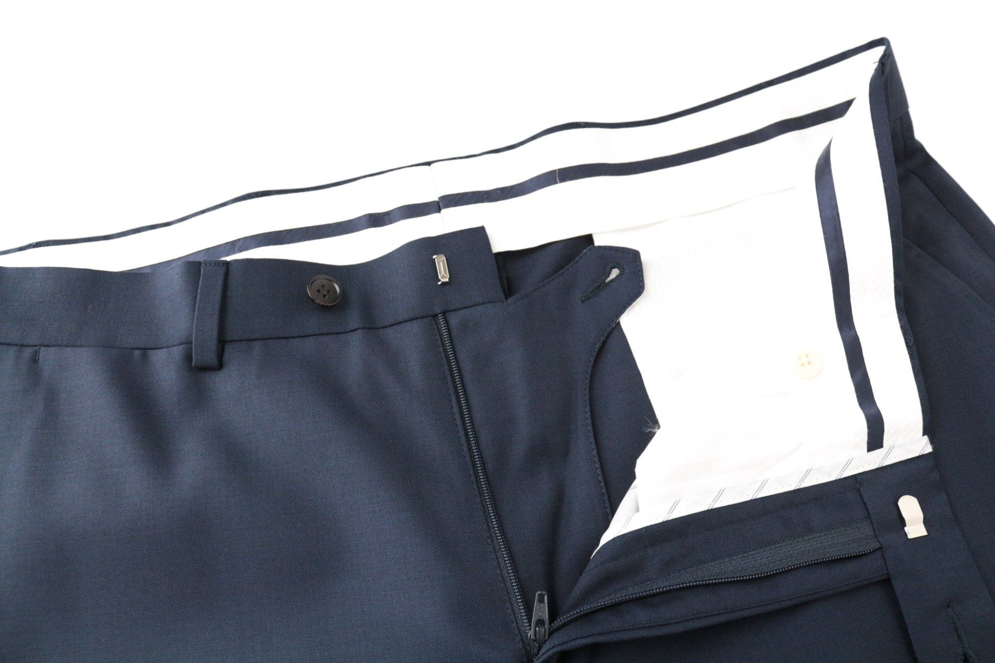 Suitsupply LA SPALLA UK42R Blue Wool 2 Piece Suit 67985 Size 42R - 9 Thumbnail
