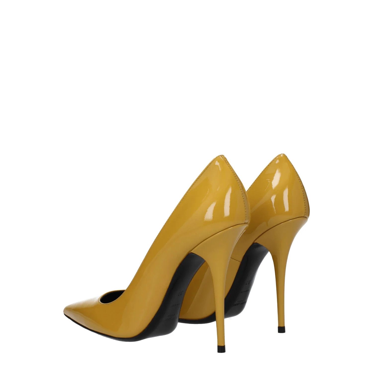Saint Laurent Paris ob1o1e1124 Patent Leather Pumps in Yellow Size US 6 / IT 36 - 4 Thumbnail