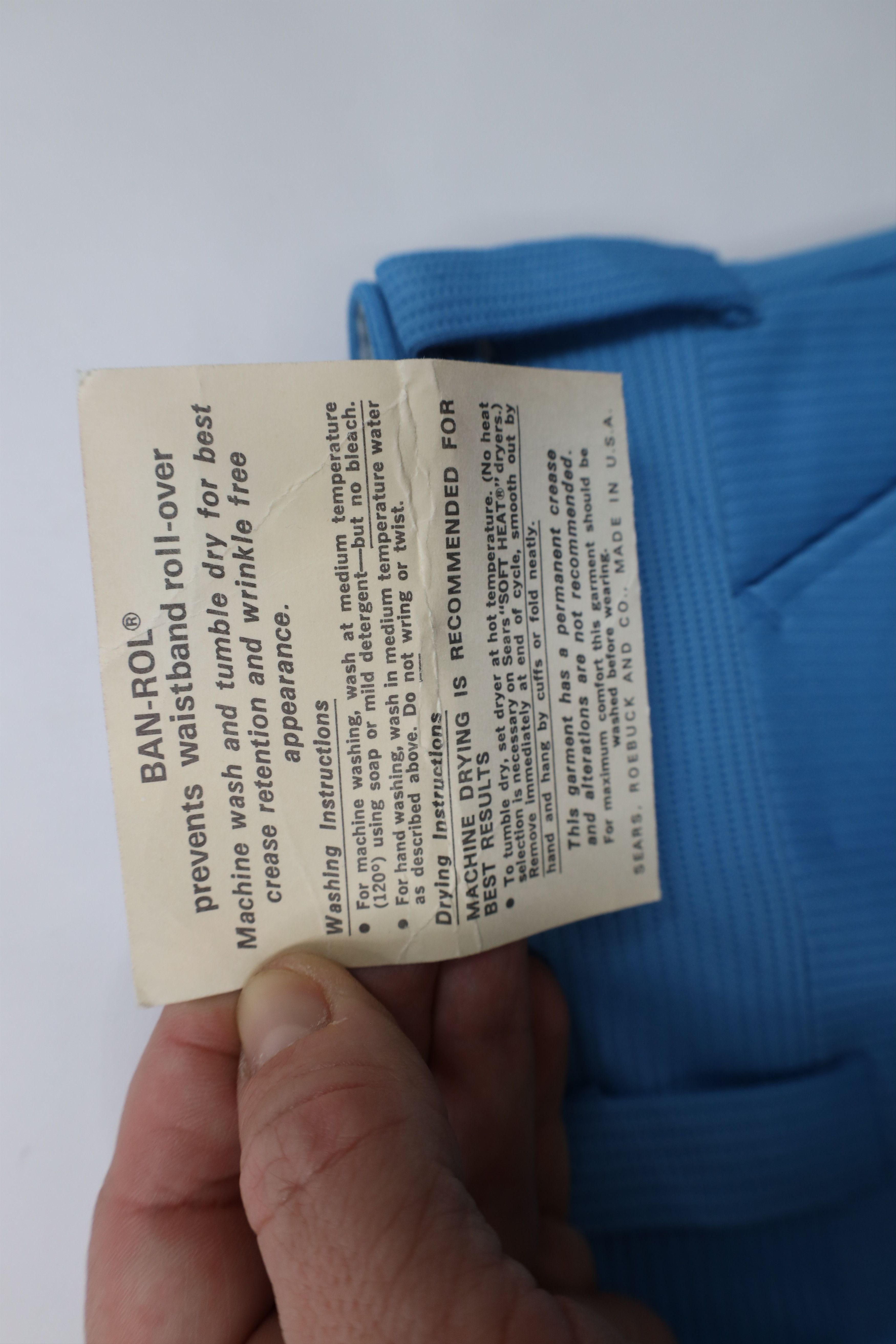Vintage Deadstock Vintage 70s Streetwear Above Knee Shorts Blue USA Size US 38 / EU 54 - 6 Thumbnail