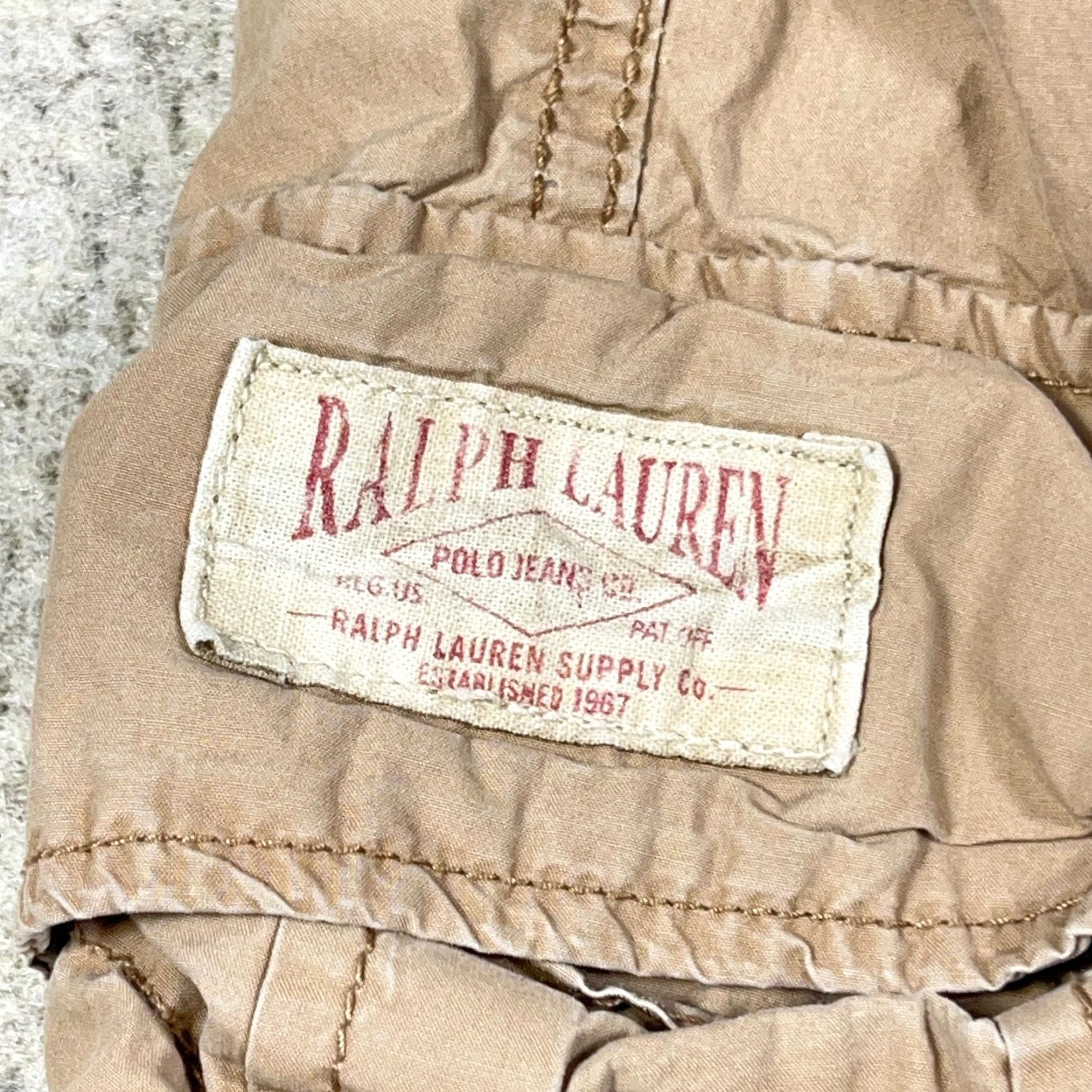 Polo Ralph Lauren VINTAGE Polo Ralph Lauren Cargo Pants Men 34x32 Tan Brown Paratropper Military Cargo Pants Mens Brown 34x32 Size US S / EU 44-46 / 1 - 7 Thumbnail