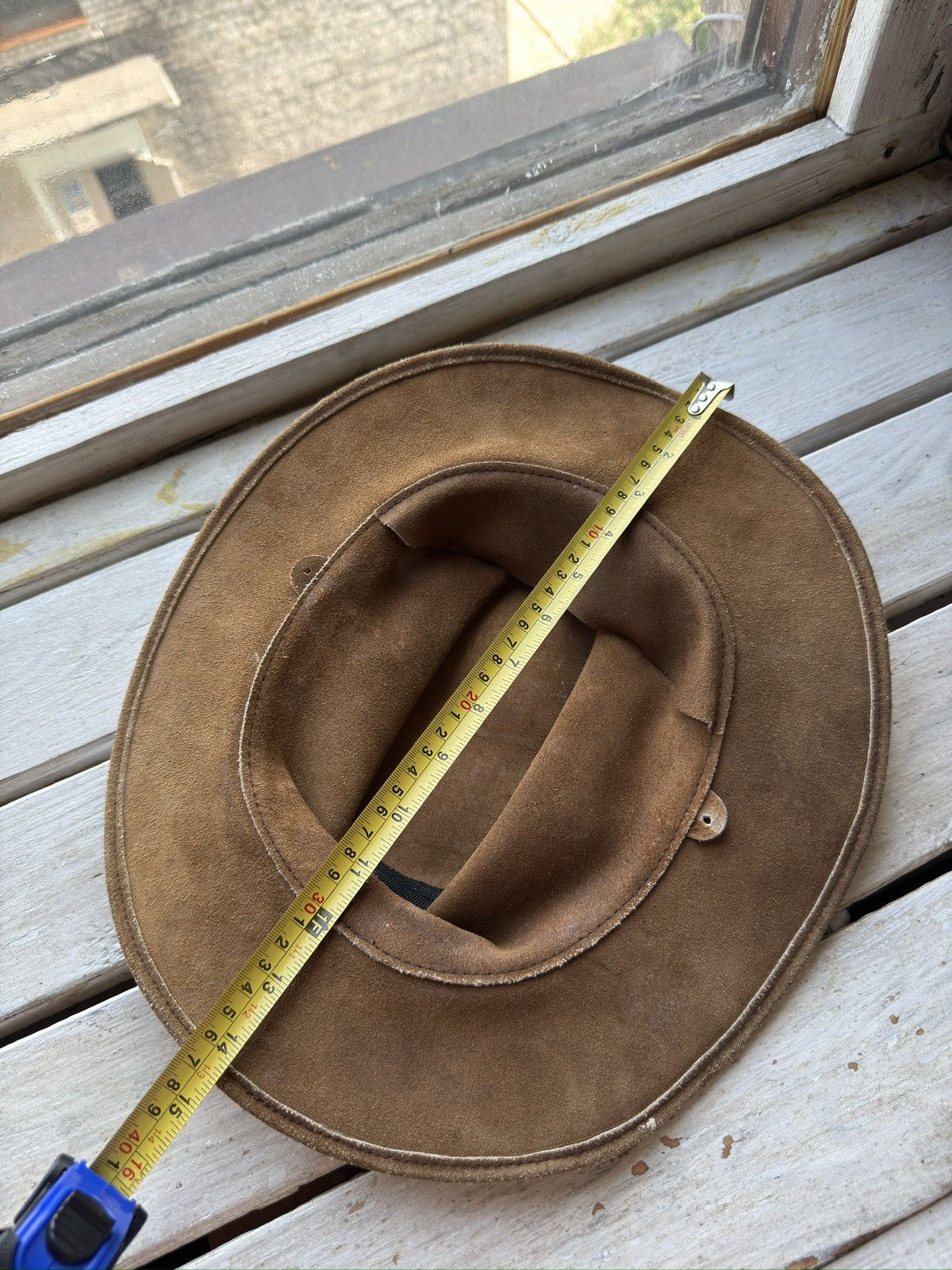 Cowboy Equipment × Leather × Vintage Vintage Retro 90s Suede Leather Cowboy Hat Braided Band L Size ONE SIZE - 10 Thumbnail